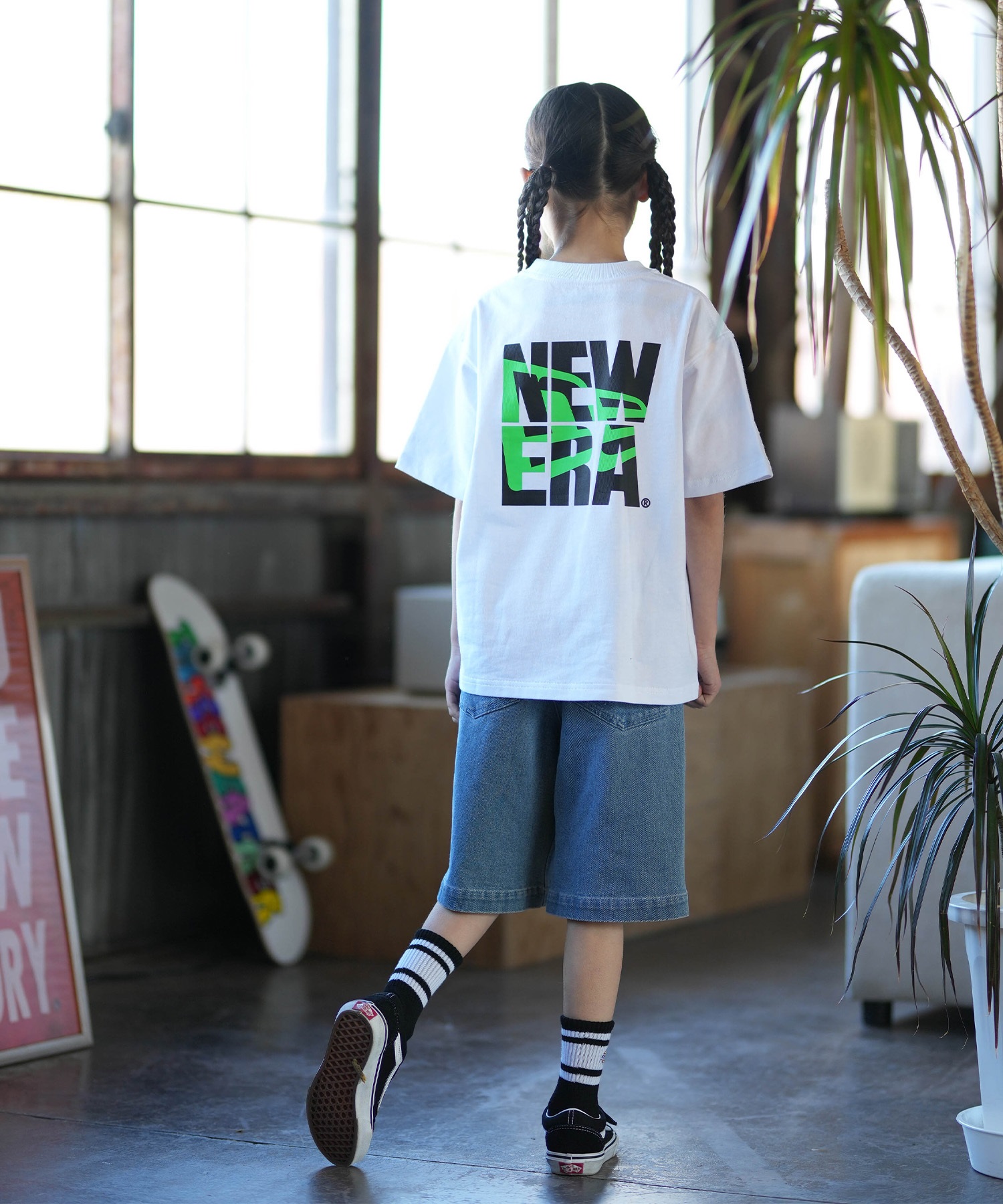 NEW ERA ニューエラ 半袖 Tシャツ キッズ ジュニア 子供 シンプル YTH