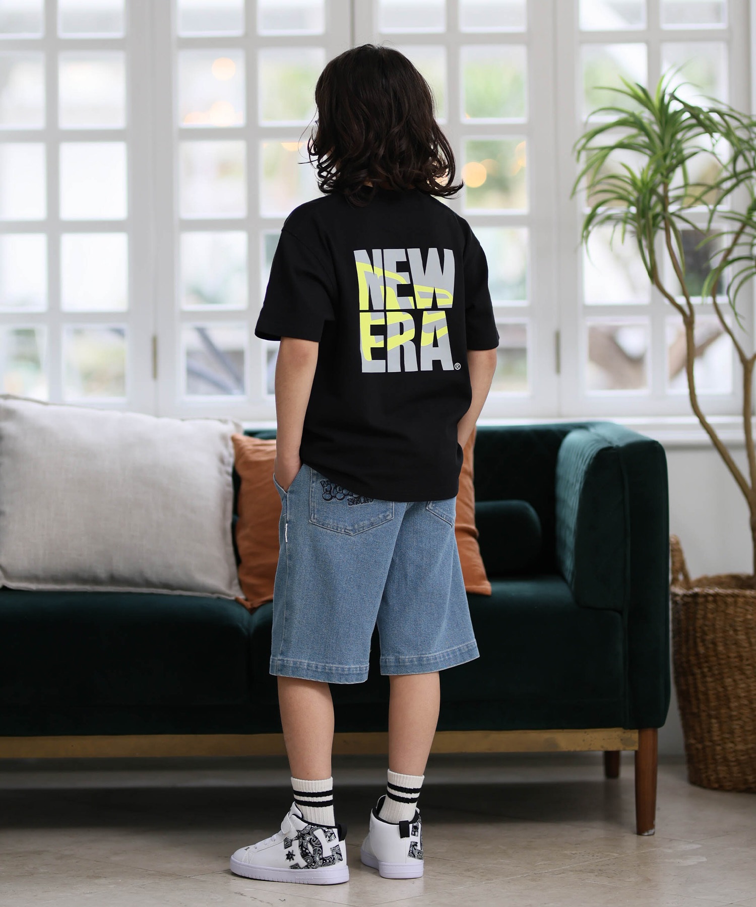NEW ERA ニューエラ 半袖 Tシャツ キッズ ジュニア 子供 ロゴ YTH SS