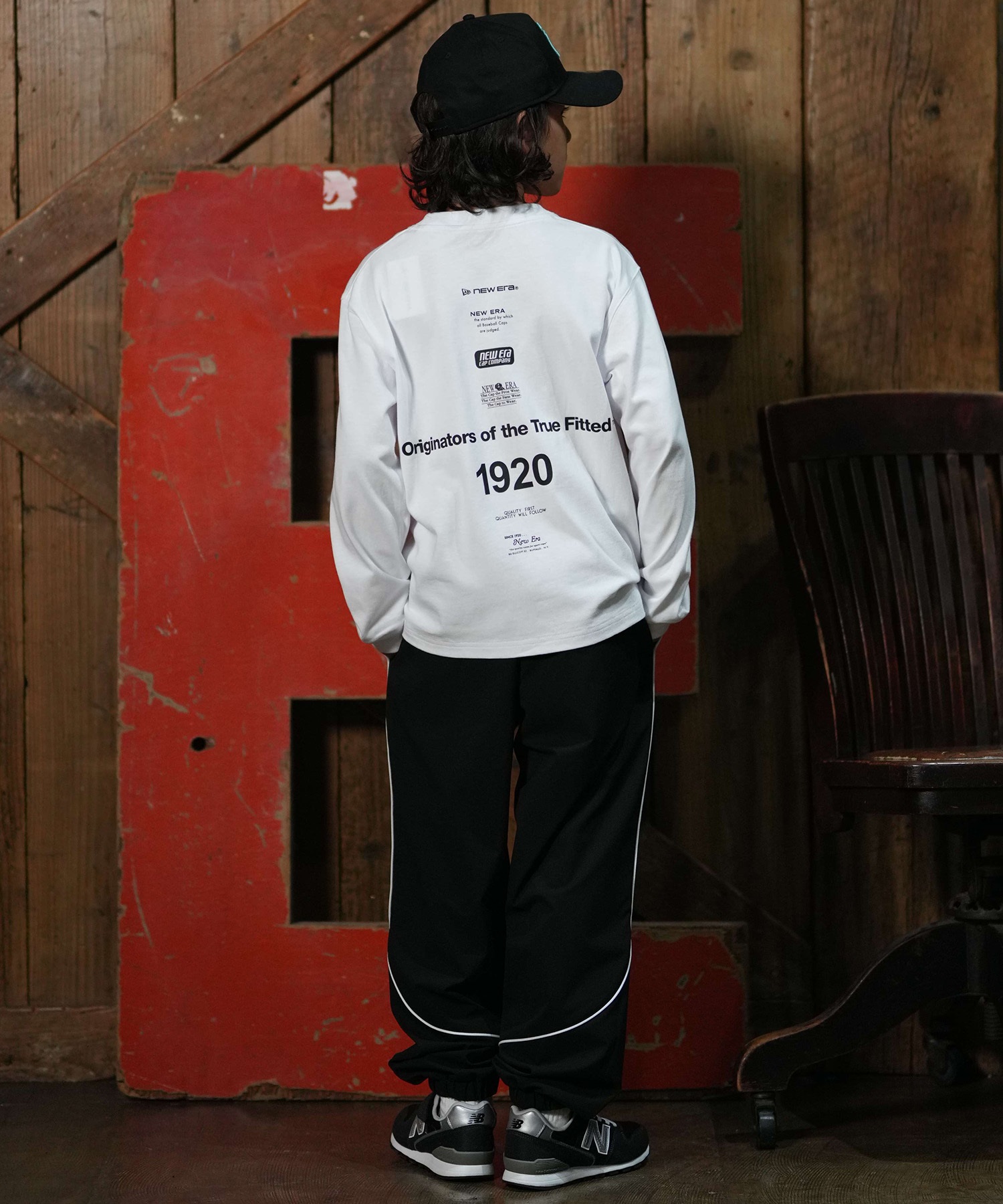 NEW ERA ニューエラ 長袖 Tシャツ ロンT キッズ 子供 ロゴ YTH LS CT