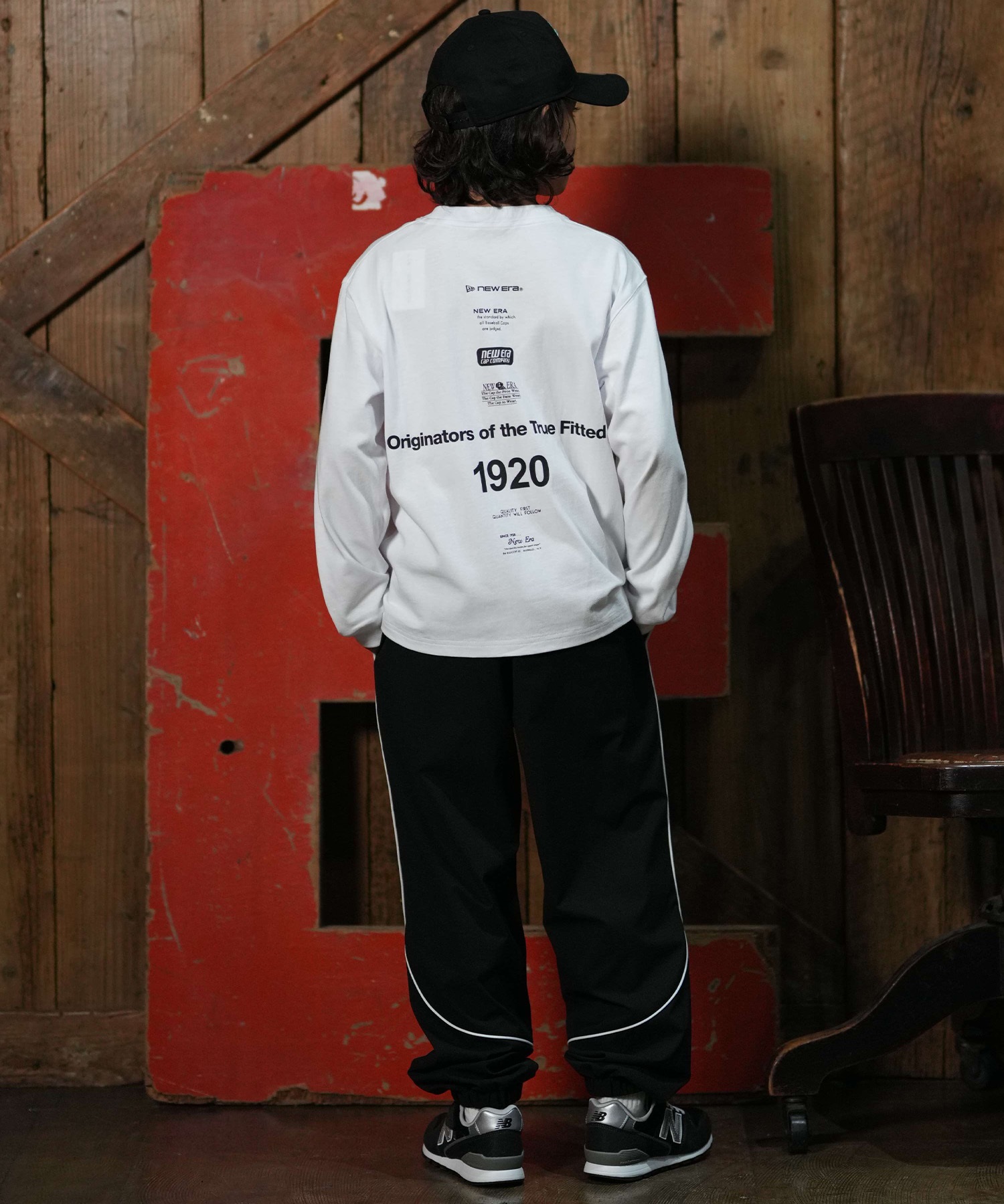 NEW ERA ニューエラ ロングパンツ キッズ 子供 ロゴ PA YTH OS PIPING