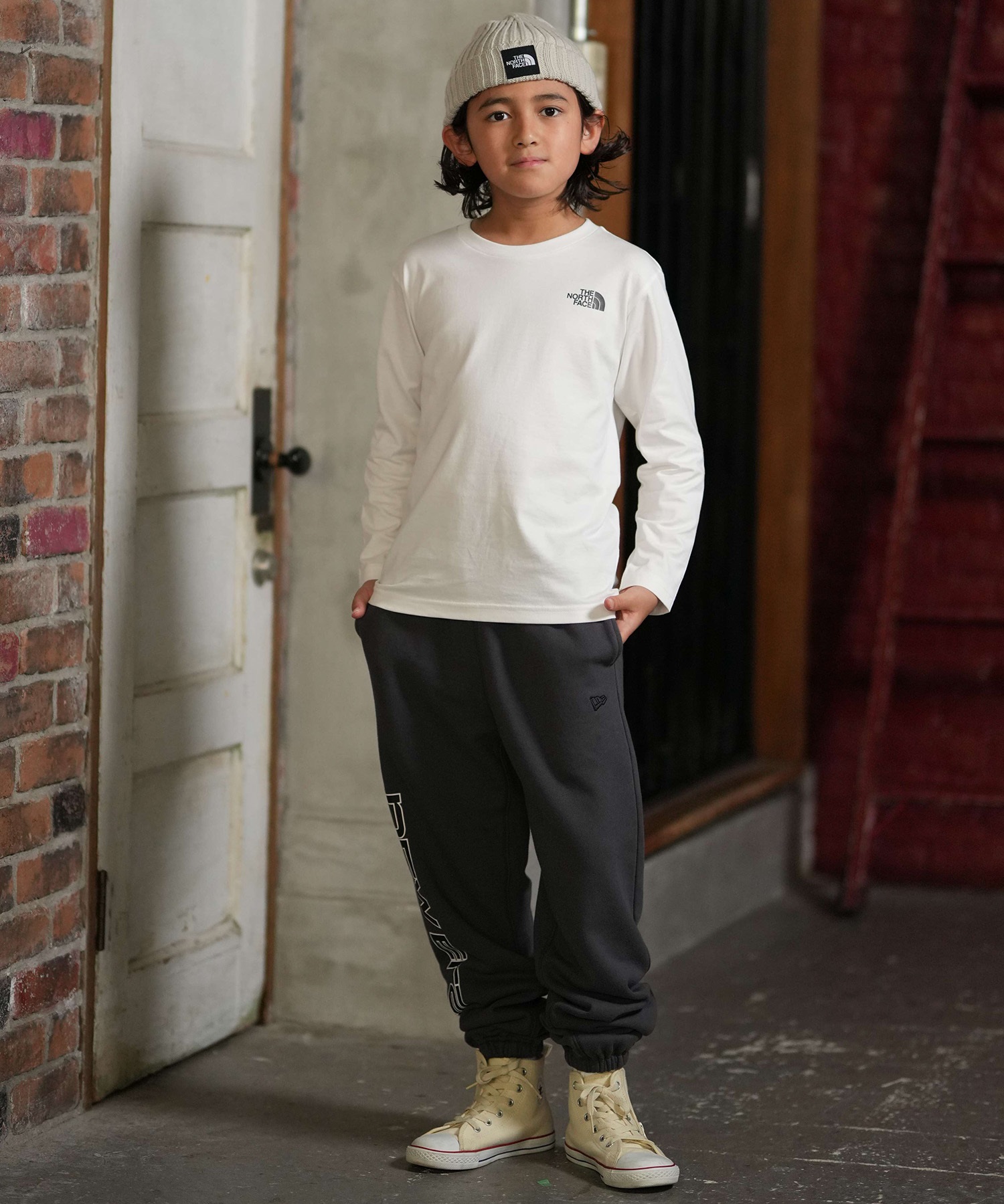 NEW ERA ニューエラ ロングパンツ キッズ 子供 ロゴ YTH SWPT BRAND
