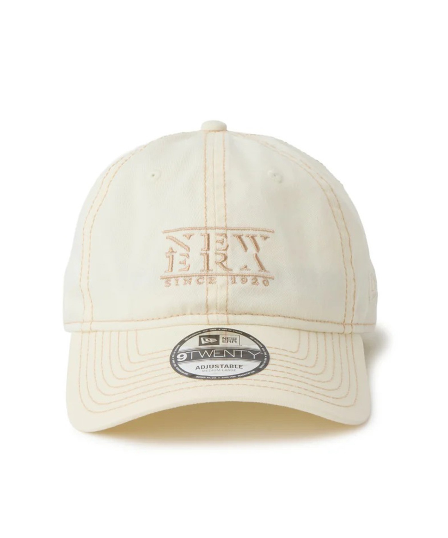NEW ERA 9TWENTY キャップ ベージュ 刺繍 NEW ERA ニューエラ キャップ 9TWENTY Stitch Accent 14745005