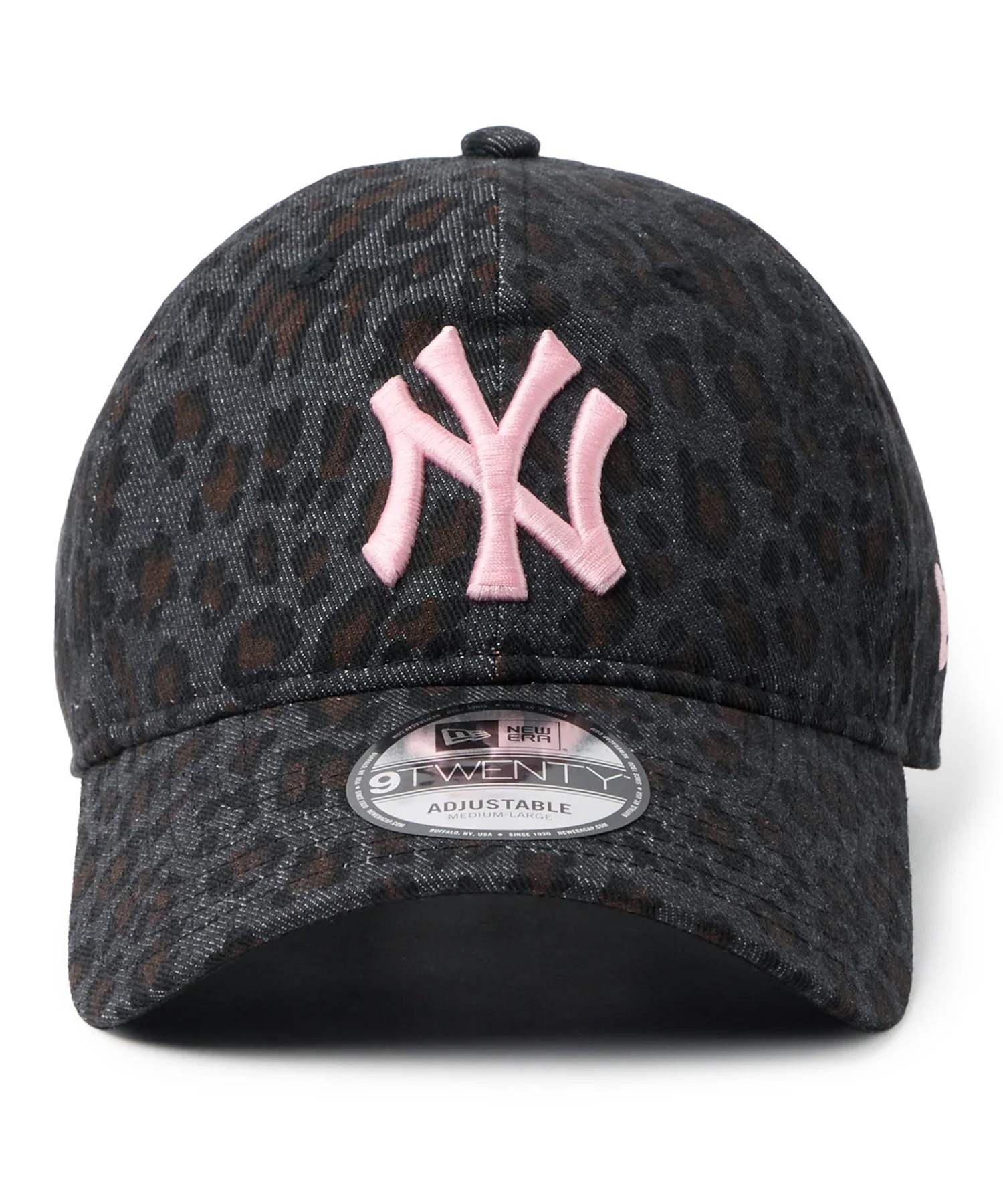 9TWENTY レオパード　ニューエラ　ヤンキース ブラック ピンク S/M NEW ERA ニューエラ キャップ 9TWENTY Leopard ニューヨーク
