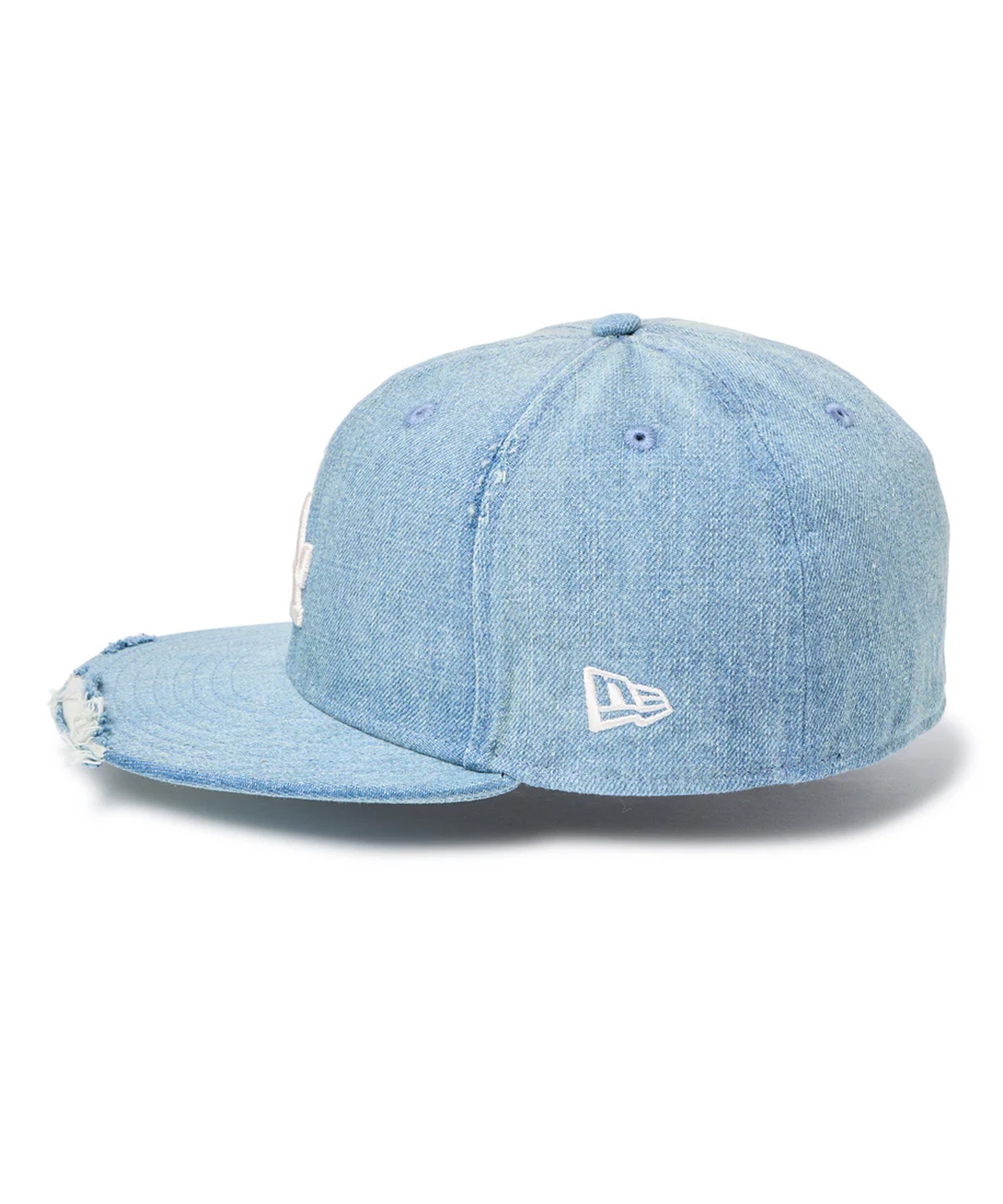 NEW ERA ニューエラ キャップ 59FIFTY MLB Damaged Denim ロサンゼルス