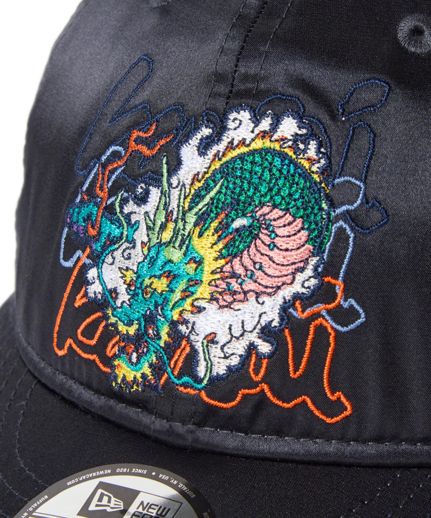 激レア【ニューエラ×マウンテンマーシャルアーツ】限定コラボ デニム柄キャップ 紺 NEW ERA ニューエラ キャップ 9THIRTY kansai yamamoto 山本寛斎 龍