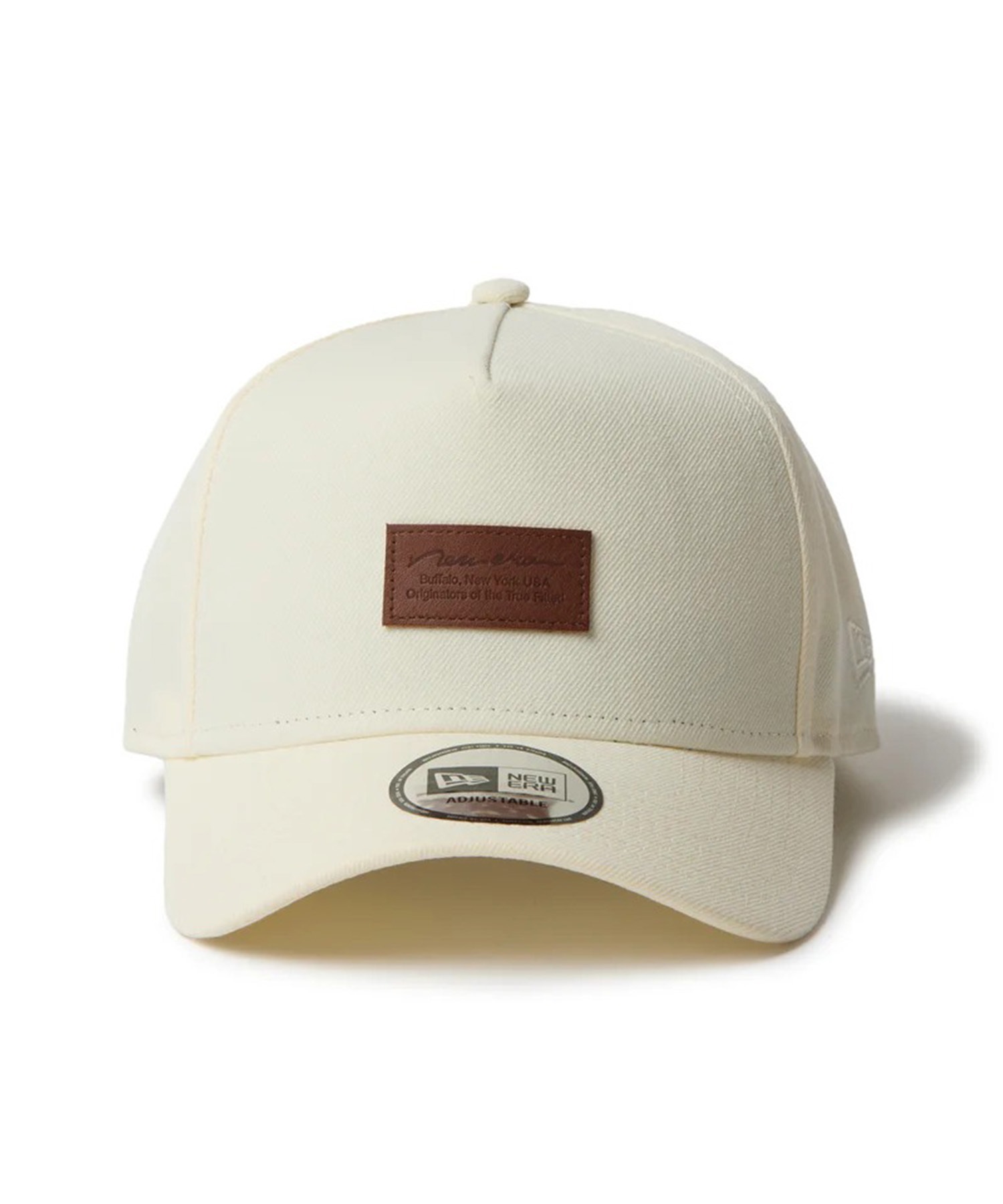 NEW ERA ニューエラ キャップ 9FORTY A-Frame Leather Patch クローム