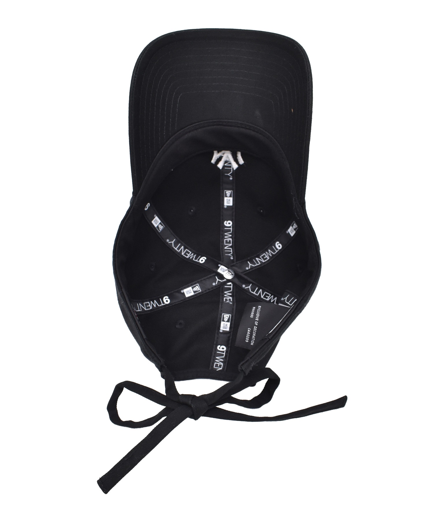 NEW ERA ニューエラ キャップ 9TWENTY リボン ニューヨーク・ヤンキース ブラック 15200471 ムラサキスポーツ限定(BLK-ML)