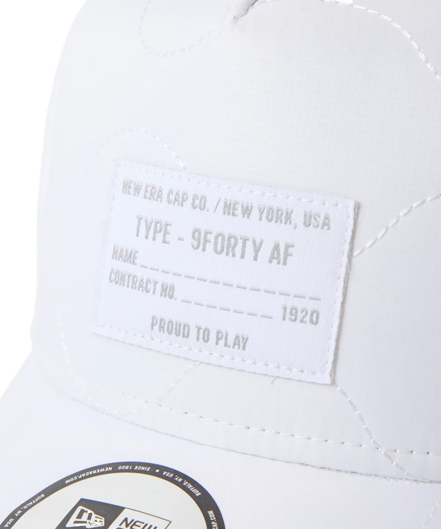 NEW ERA ニューエラ キャップ 9FORTY A-Frame キルティング ウーブン