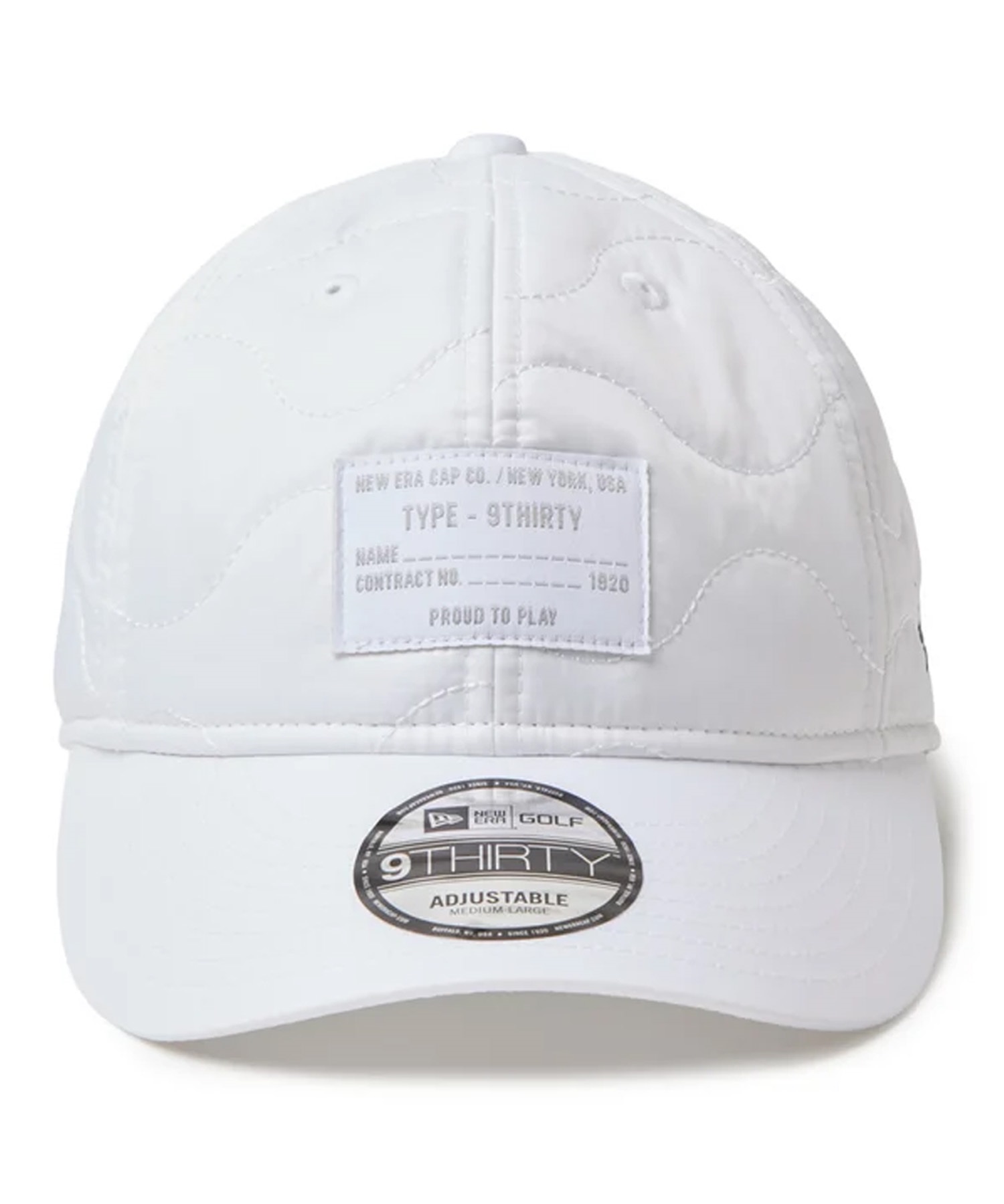 NEW ERA ニューエラ キャップ 9THIRTY キルティング ウーブンラベル