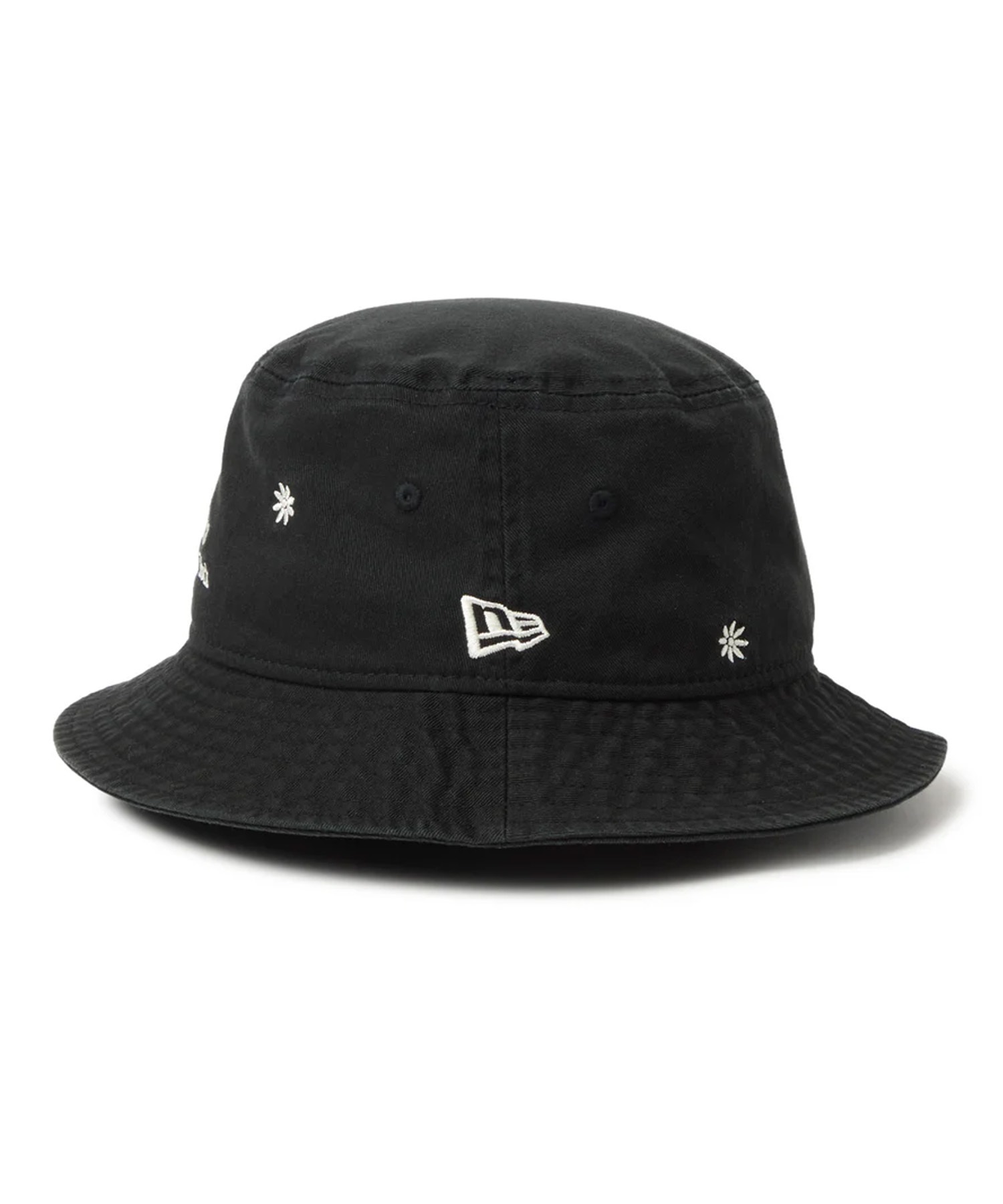 NEW ERA ニューエラ ハット バケット01 Flower Embroidery ブラック