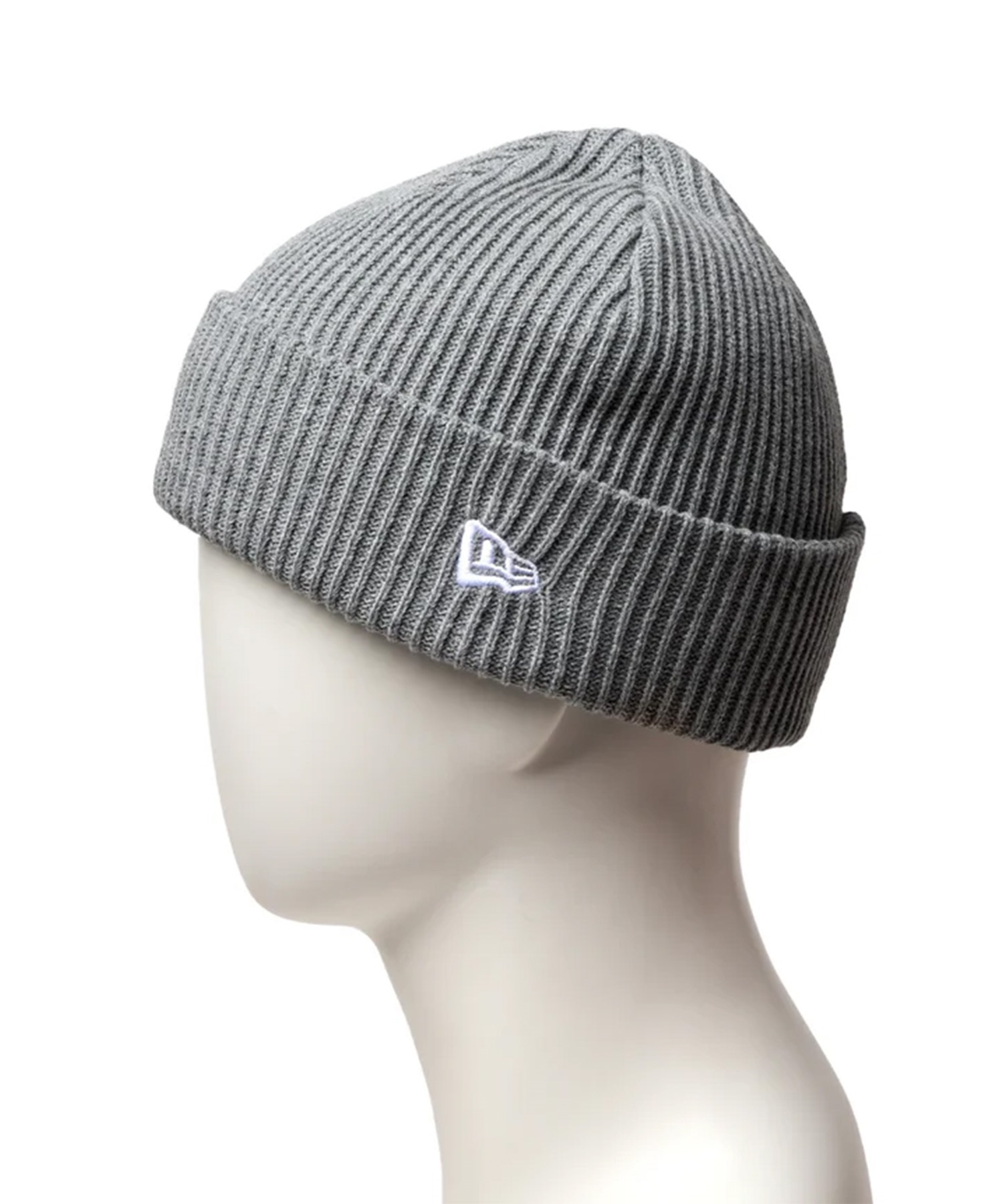 NEW ERA ニューエラ ビーニー ニット帽 リブ カフニット ヘザーグレー