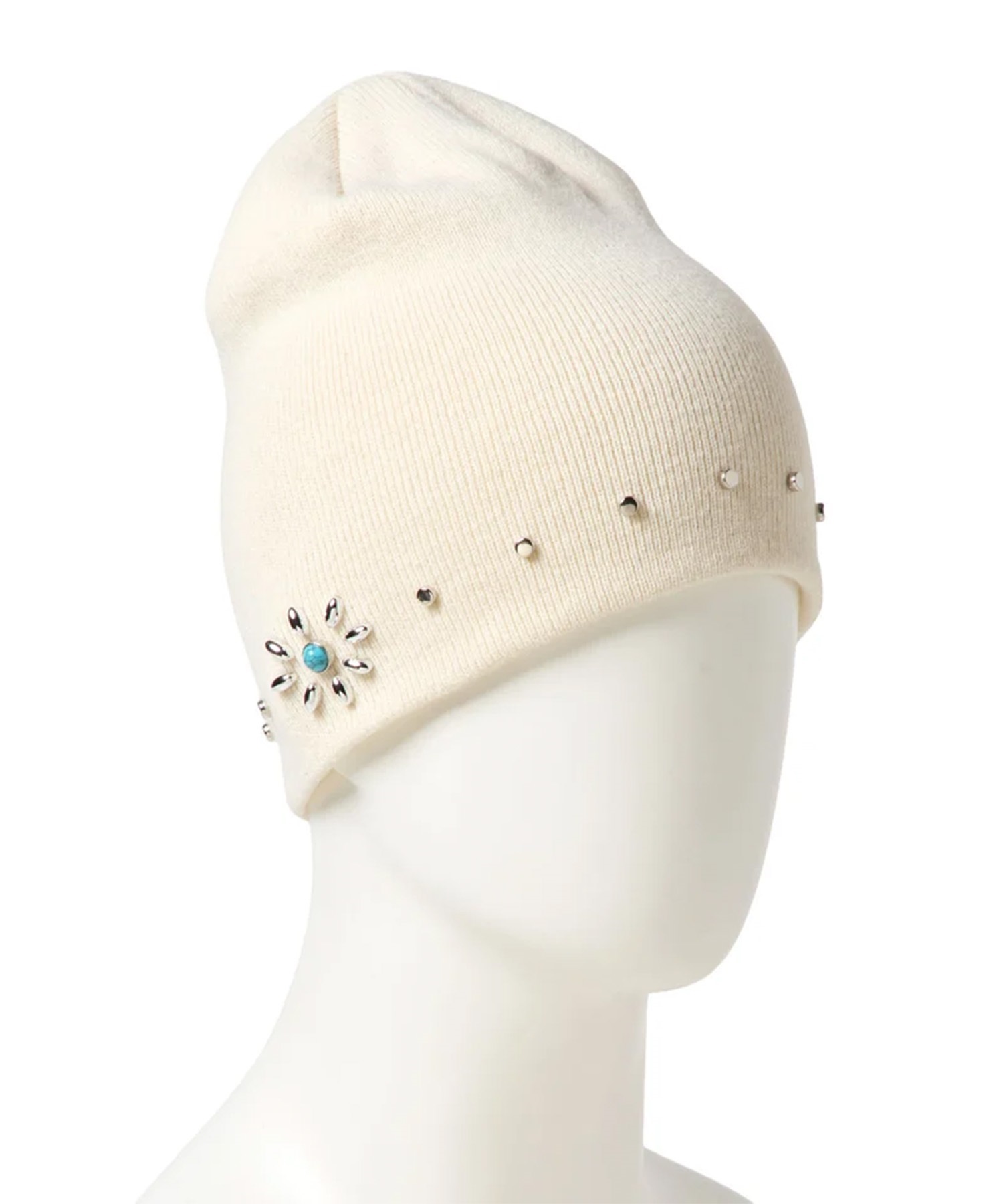 NEW ERA ニューエラ ビーニー ニット帽 BASIC BEANIE STUDS ホワイト