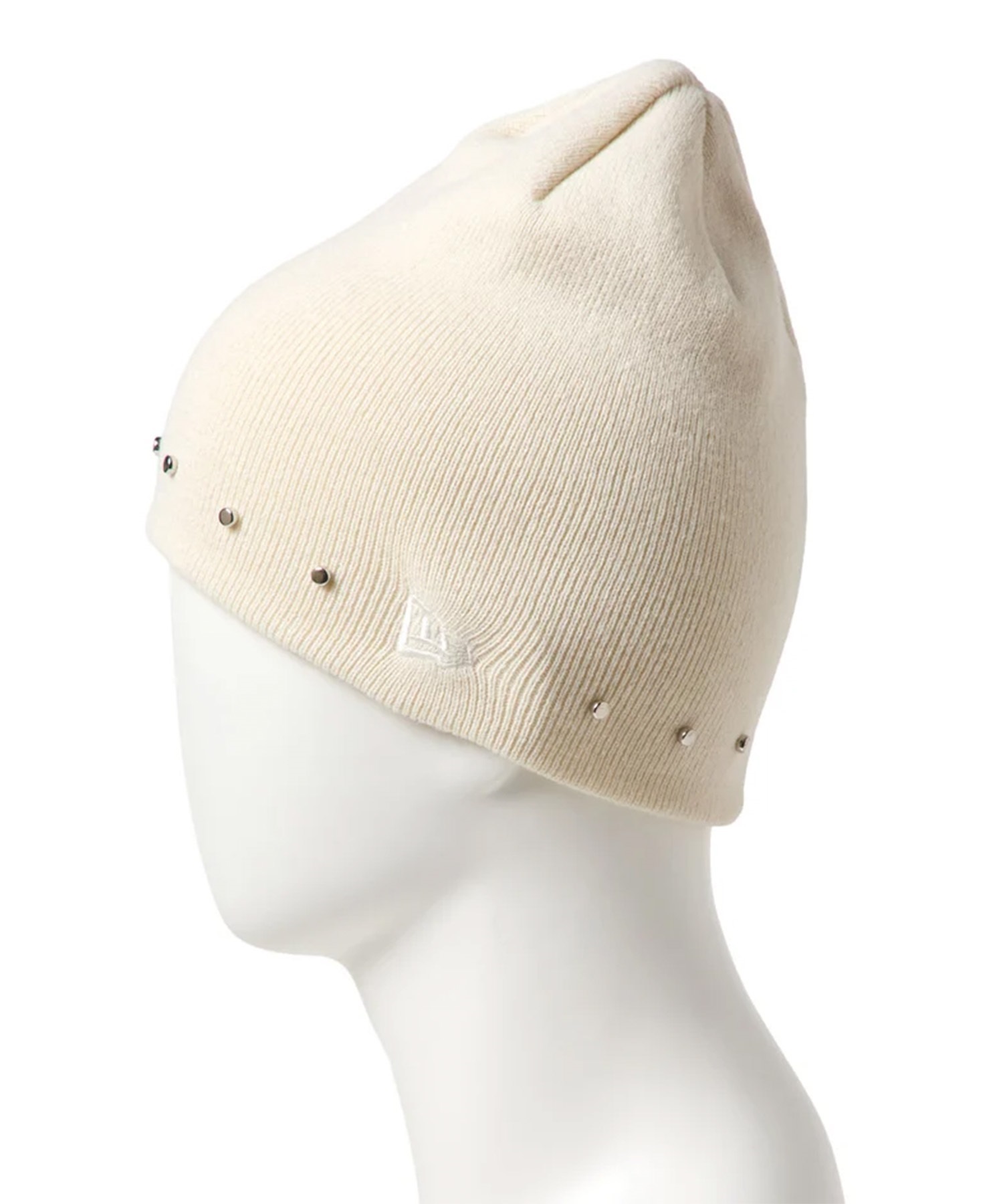 NEW ERA ニューエラ ビーニー ニット帽 BASIC BEANIE STUDS ホワイト