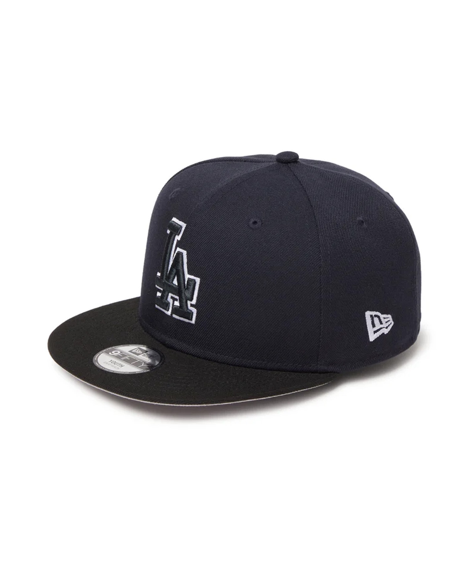 NEW ERA ニューエラ キャップ キッズ ジュニア 子供 Youth 9FIFTY MLB Glow in the Dark ロサンゼルス・ドジャース ネイビー ブラック 14746975(NVY-YOUTH)