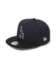 NEW ERA ニューエラ キャップ キッズ ジュニア 子供 Youth 9FIFTY MLB Glow in the Dark ロサンゼルス・ドジャース ネイビー ブラック 14746975(NVY-YOUTH)