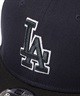 NEW ERA ニューエラ キャップ キッズ ジュニア 子供 Youth 9FIFTY MLB Glow in the Dark ロサンゼルス・ドジャース ネイビー ブラック 14746975(NVY-YOUTH)