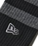 NEW ERA ニューエラ ソックス 靴下 クルー丈 2ペア ライン フラッグロゴ エンブロイダリー K14751650(BWG-21.0cm)