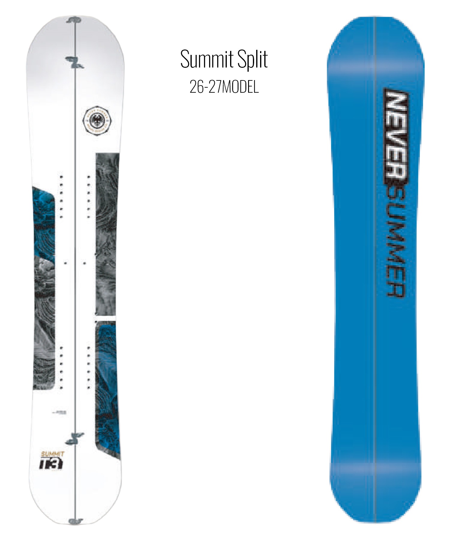 スプリットボード NEVER SUMMER ネバーサマー サミット ティースリー スプリットボード