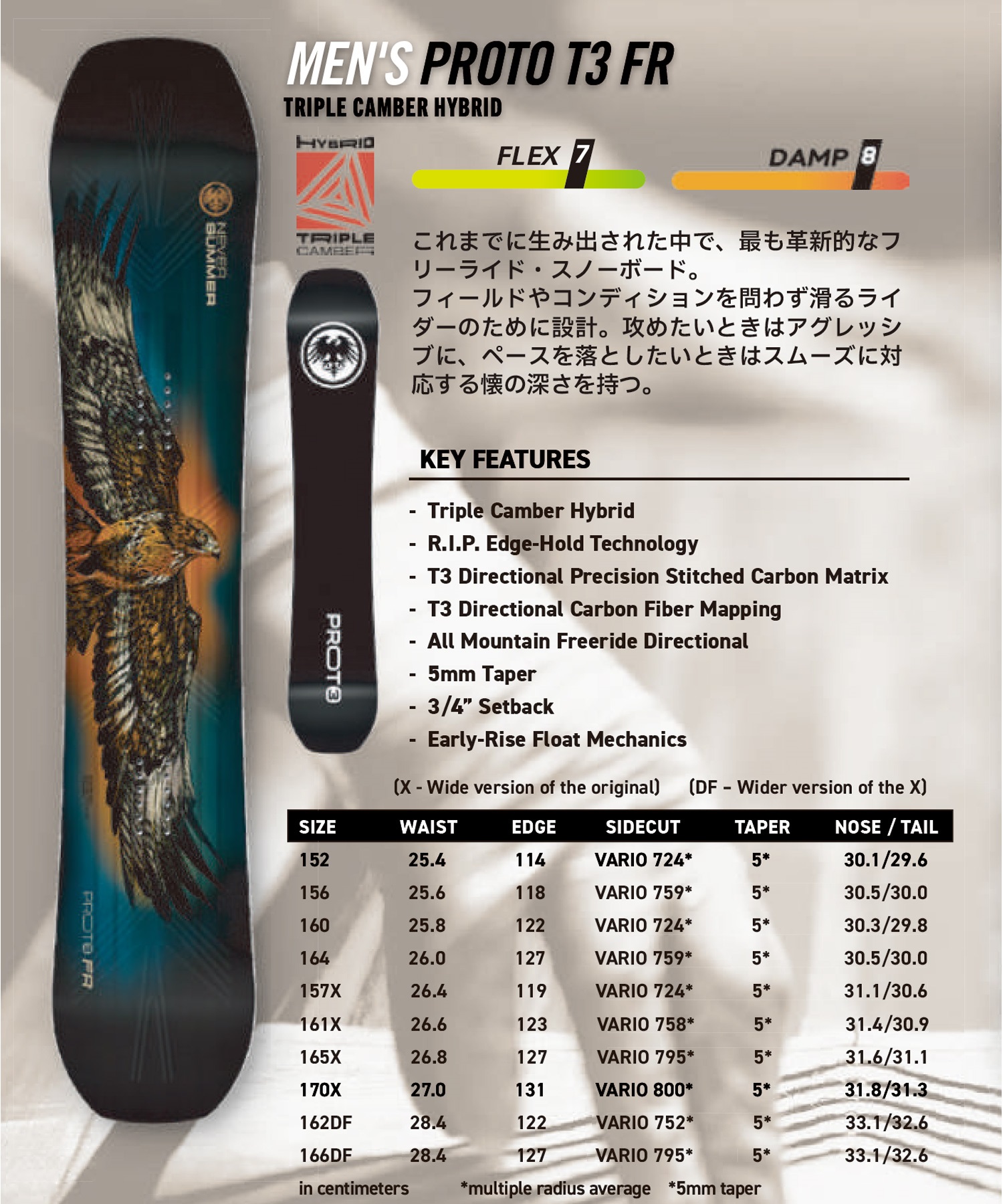 NEVER SUMMER ネバーサマー プロト ティースリー エフアール PROTO T3