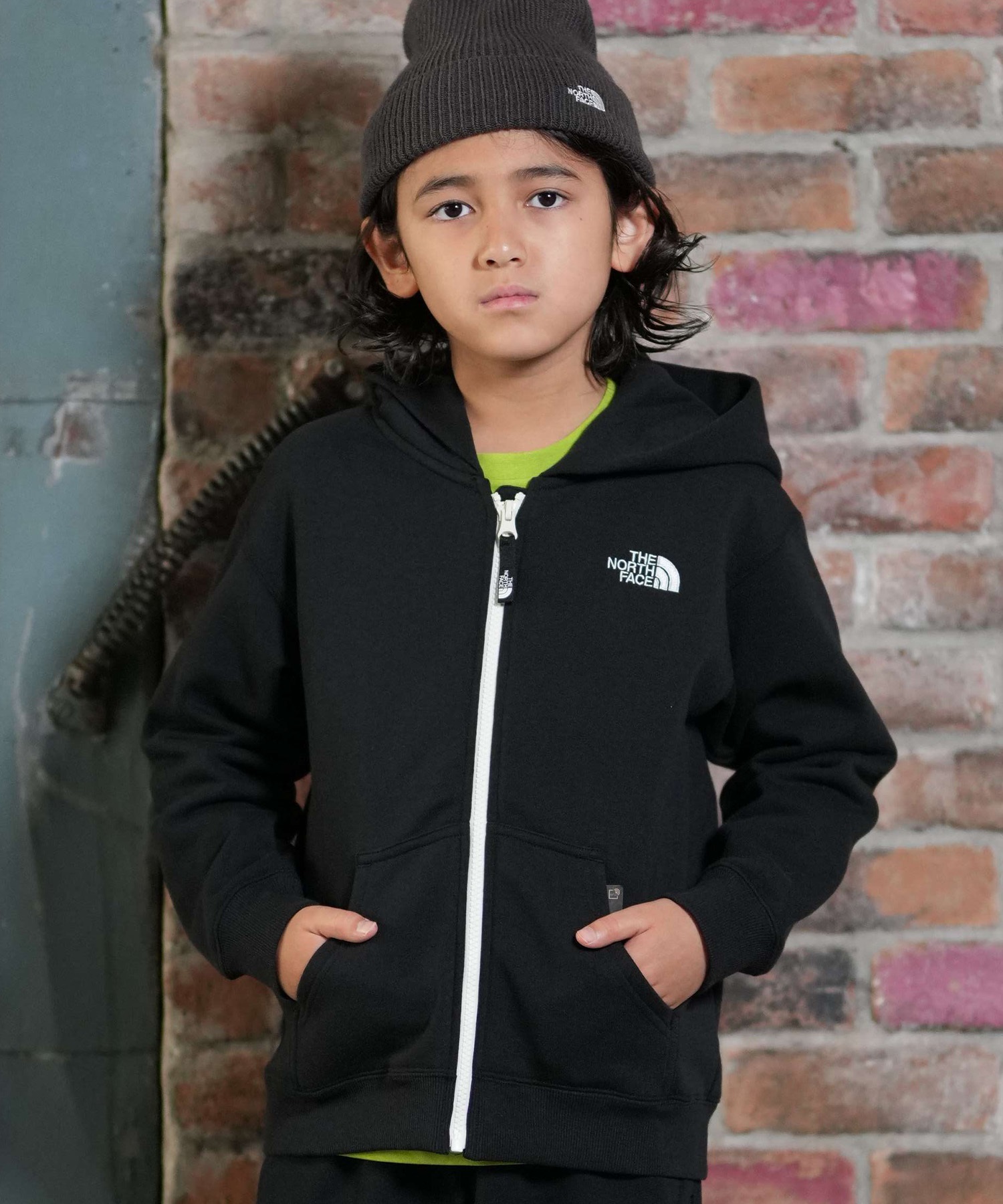THE NORTH　FACE　KIDS 　ボアジップパーカー ブラック　130㎝ THE NORTH FACE ザ・ノース・フェイス ジップアップ パーカー
