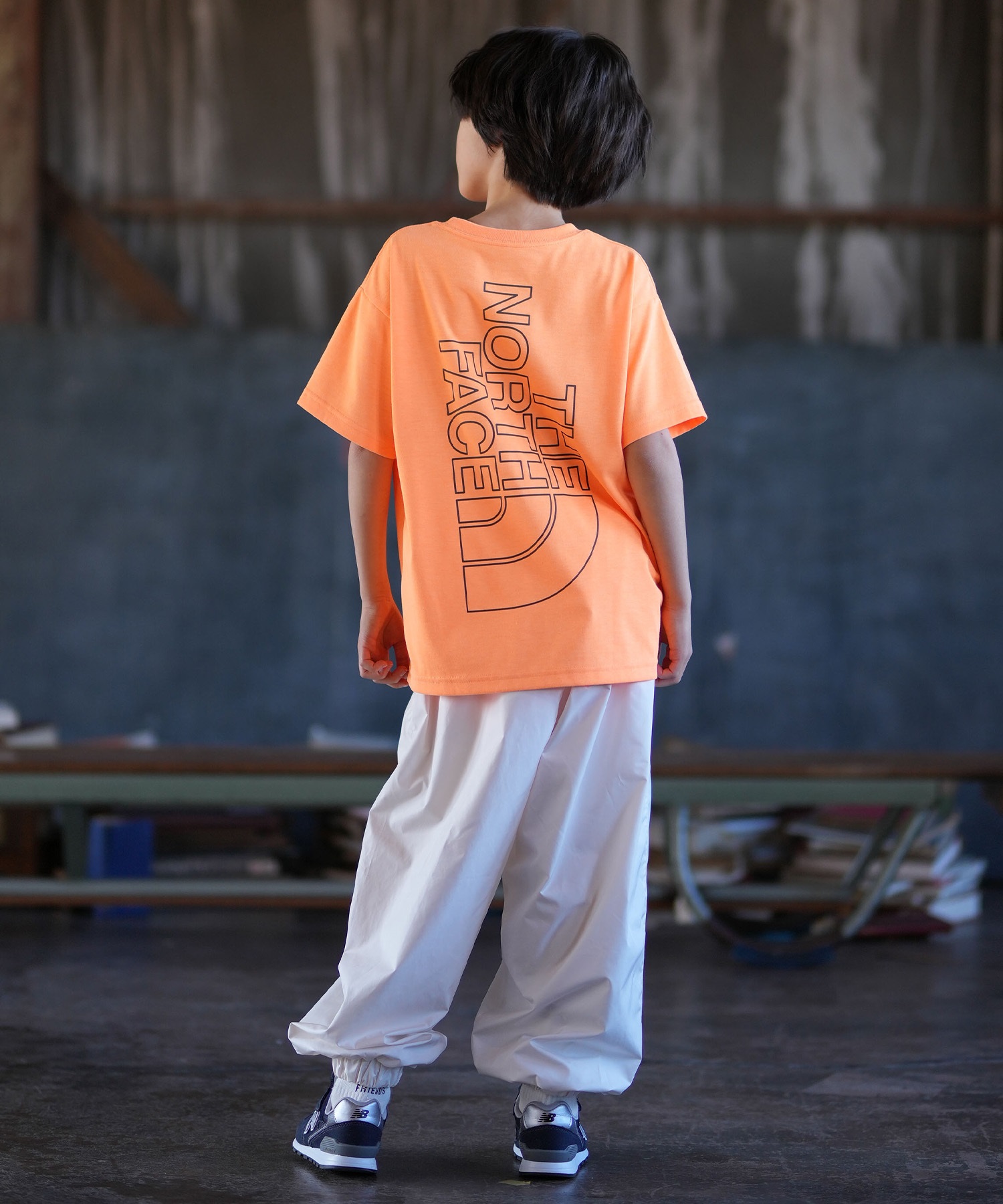 THE NORTH FACE ザ・ノース・フェイス 半袖 Tシャツ キッズ ジュニア 子供 バックプリント NTJ32605(PG-130cm)