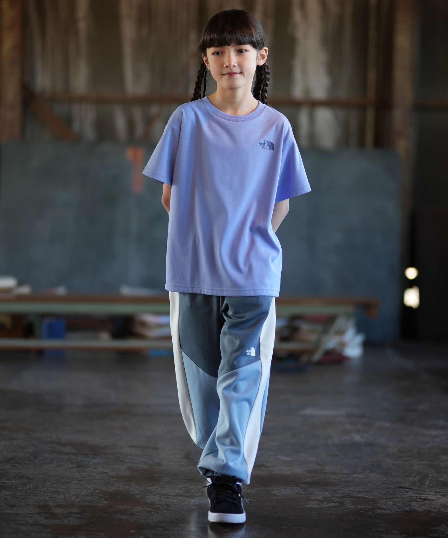 THE NORTH FACE ザ・ノース・フェイス 半袖 Tシャツ キッズ ジュニア 子供 バックプリント NTJ32605(PG-130cm)