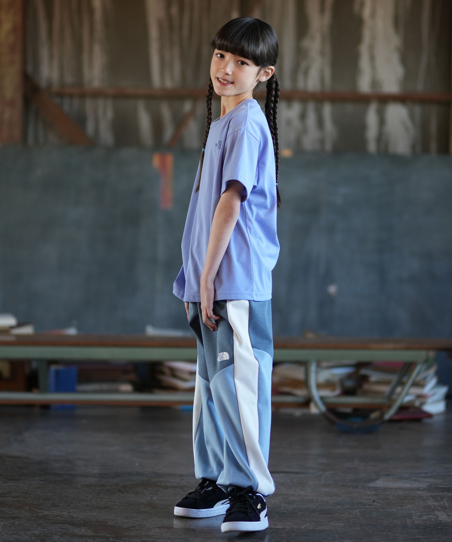 THE NORTH FACE ザ・ノース・フェイス 半袖 Tシャツ キッズ ジュニア 子供 バックプリント NTJ32605(PG-130cm)