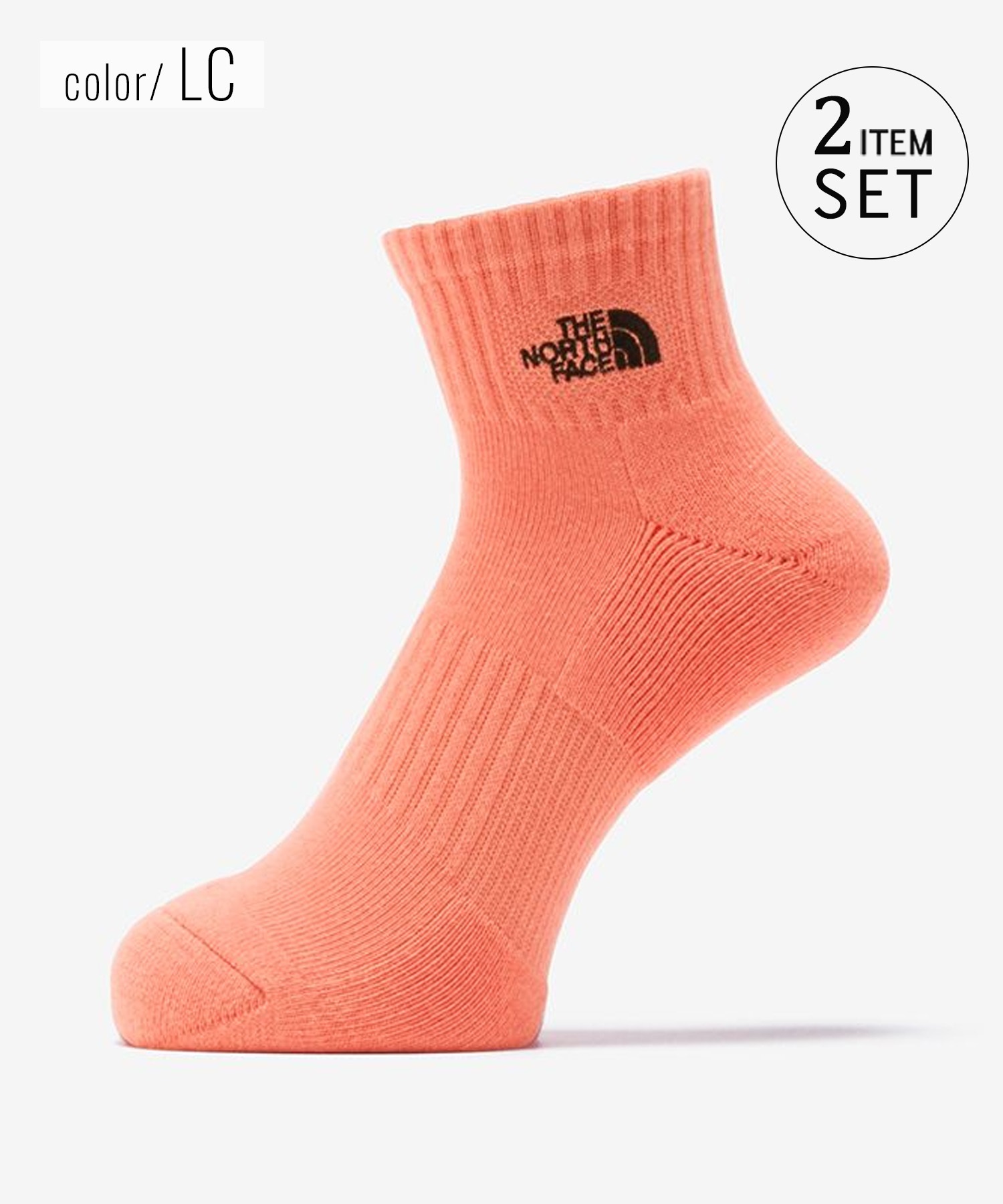 THE NORTH FACE ザ・ノース・フェイス ソックス 靴下 TNF ロゴ 2P