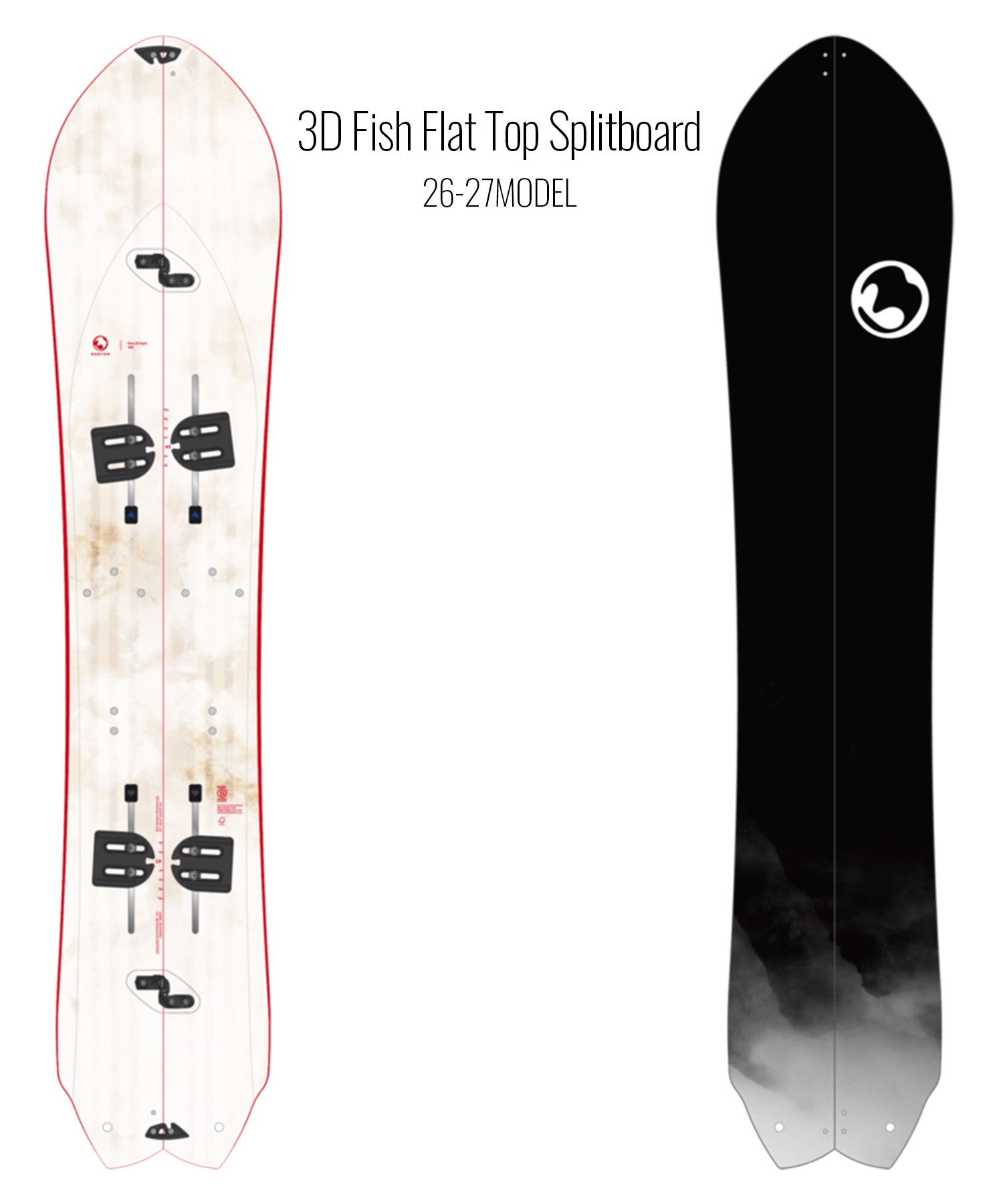 BURTON バートン スリーディー フィッシュ フラットトップ スプリット