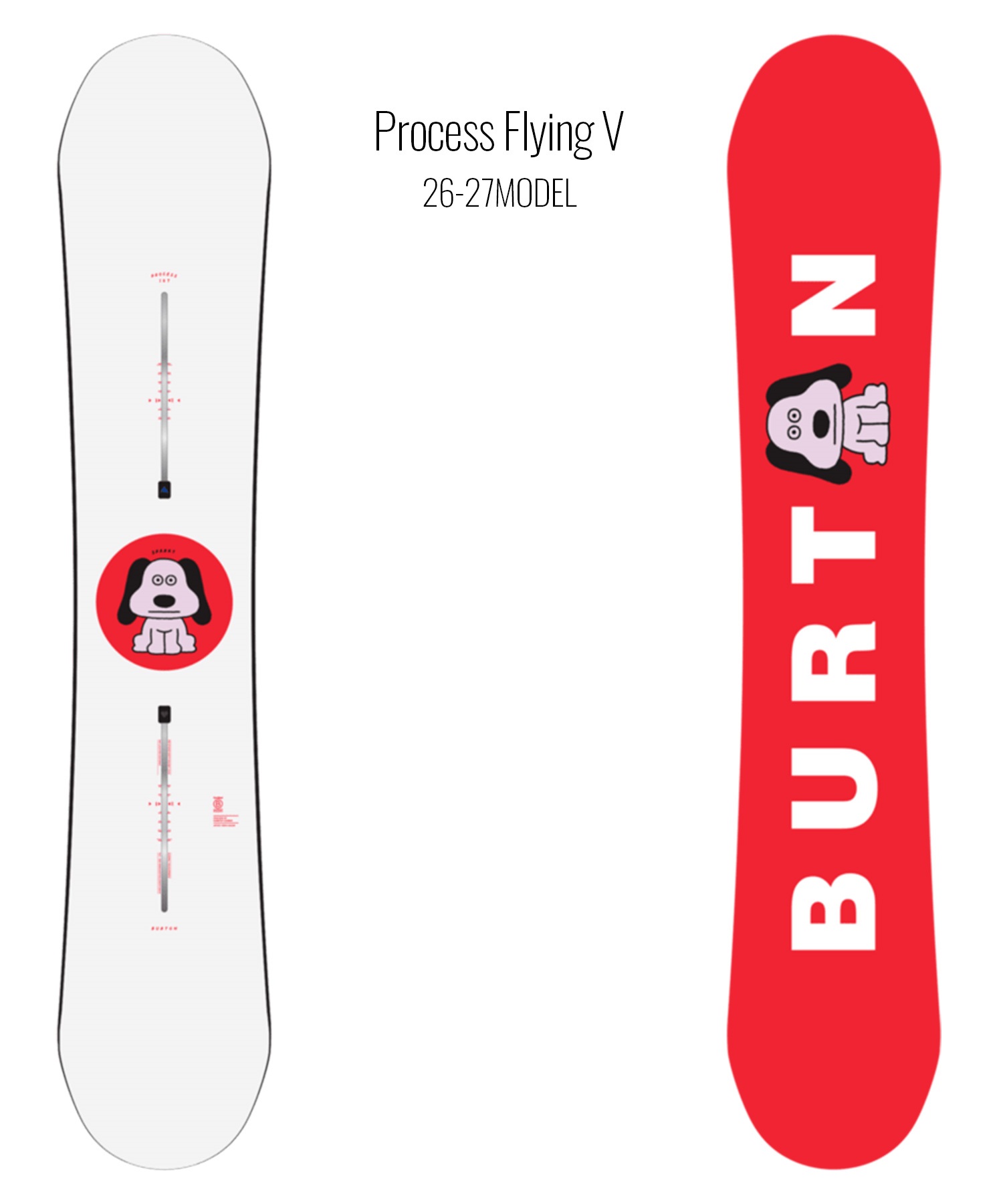 BURTON プロセス フライングV 152cm スノーボード 板のみ 中古 楽 