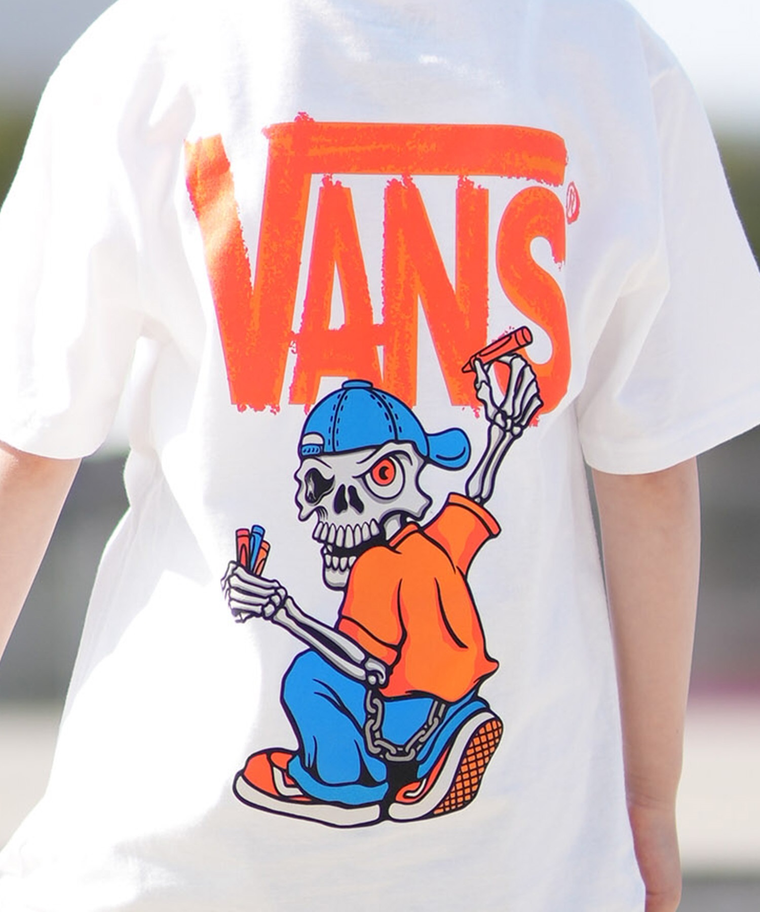 VANS バンズ 半袖 Tシャツ キッズ ジュニア 子供 バックプリント