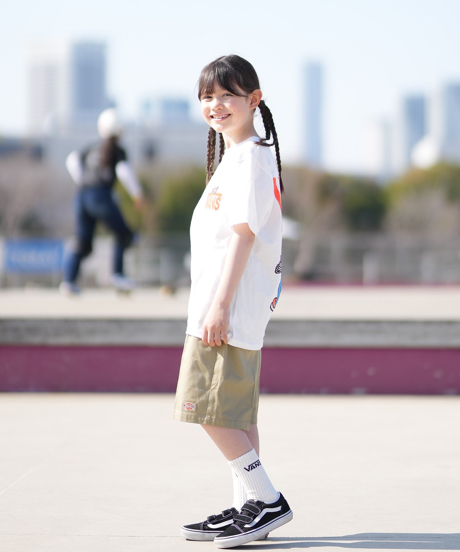 VANS バンズ 半袖 Tシャツ キッズ ジュニア 子供 バックプリント