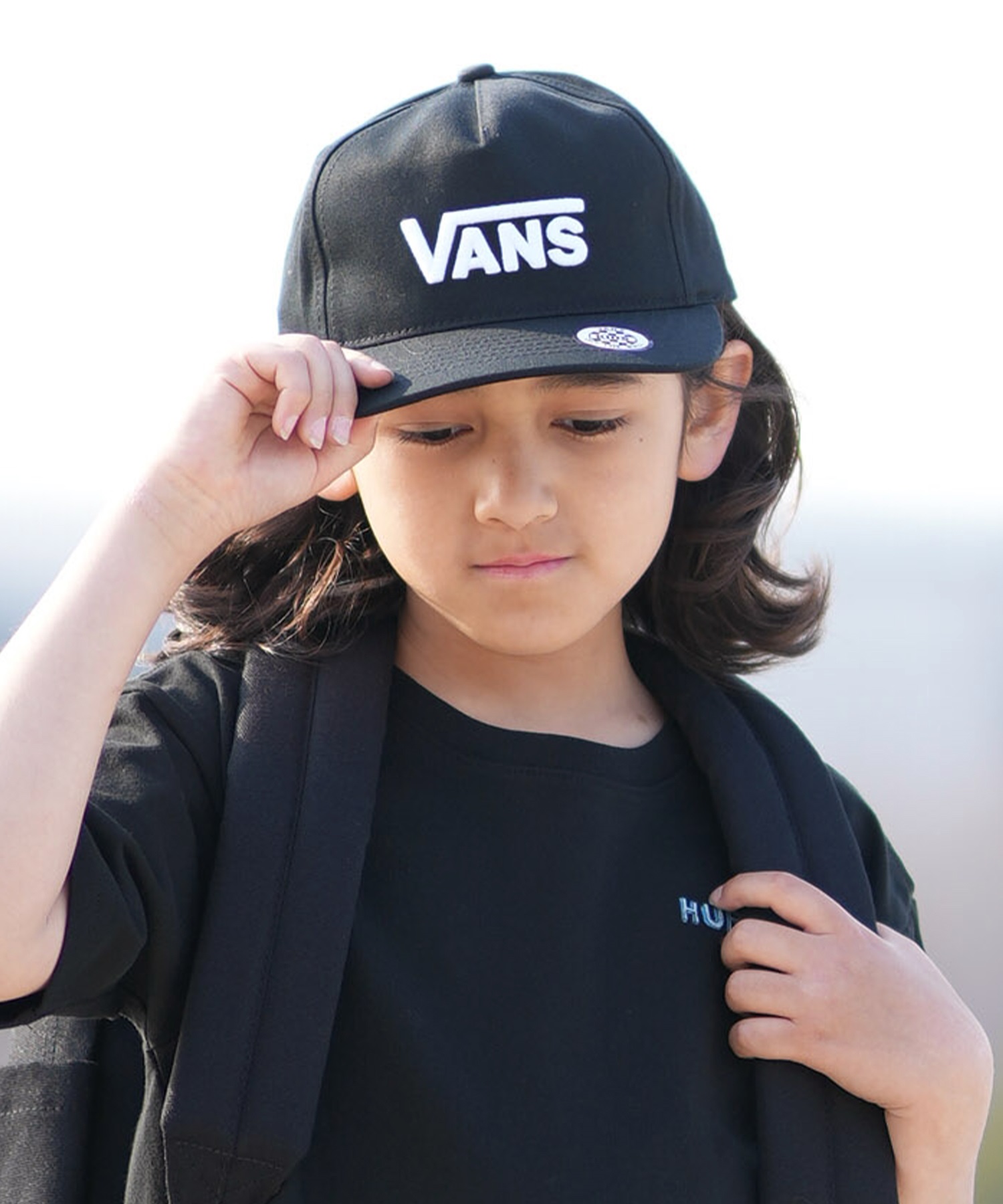 VANS バンズ キャップ キッズ ジュニア Drop V Logo Spbk VN000Q19BLK