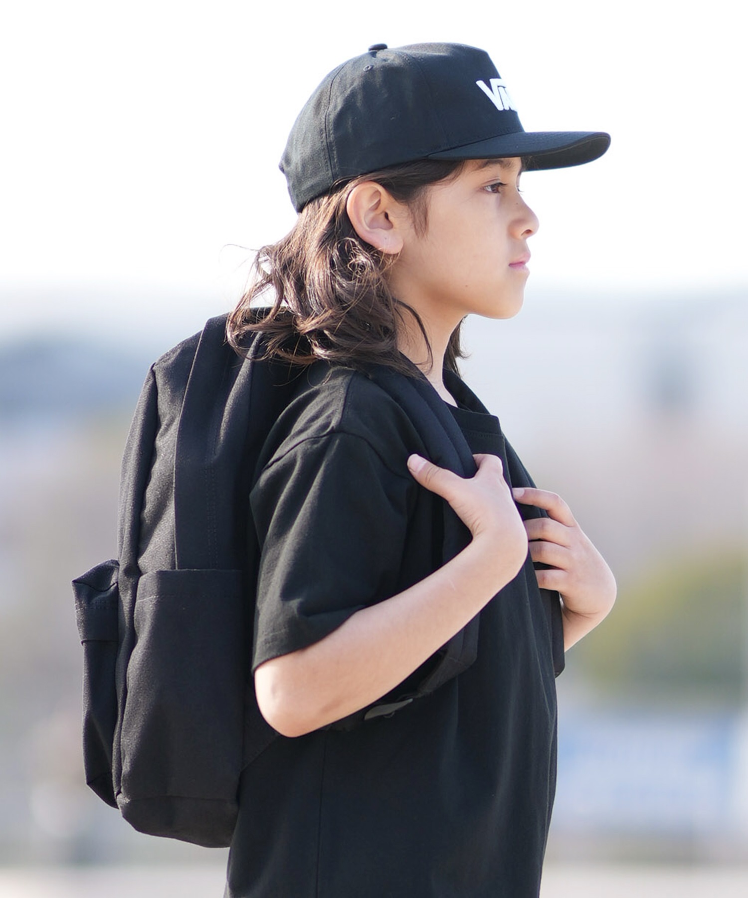 VANS バンズ キャップ キッズ ジュニア Drop V Logo Spbk VN000Q19BLK