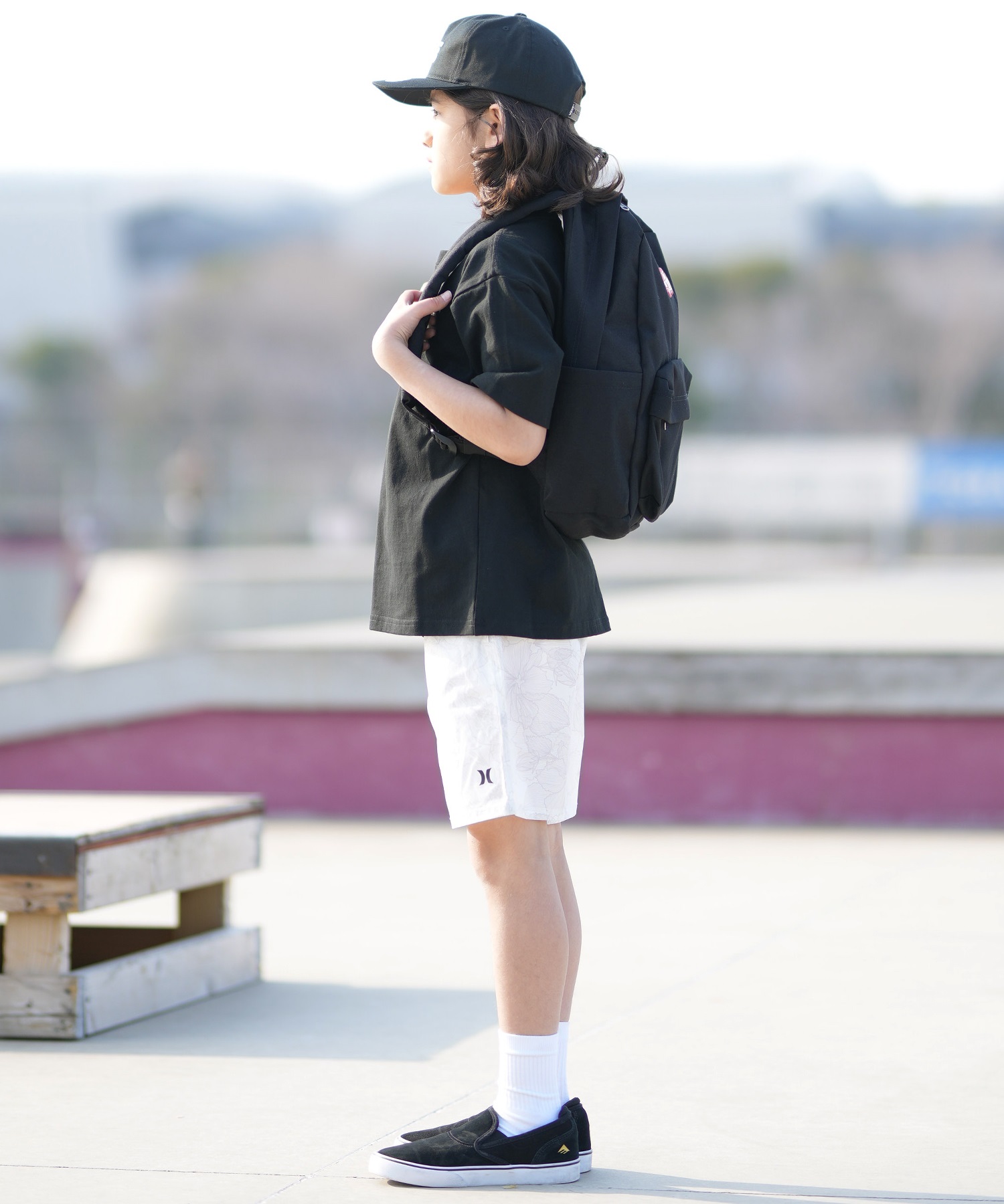 VANS バンズ キャップ キッズ ジュニア Drop V Logo Spbk VN000Q19BLK