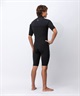 HURLEY ハーレー チェストジップ アドバンテージプラス MZSPAD26 ウェットスーツ スプリング メンズ(BLK-M)