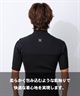 HURLEY ハーレー チェストジップ アドバンテージプラス MZSPAD26 ウェットスーツ スプリング メンズ(BLK-M)