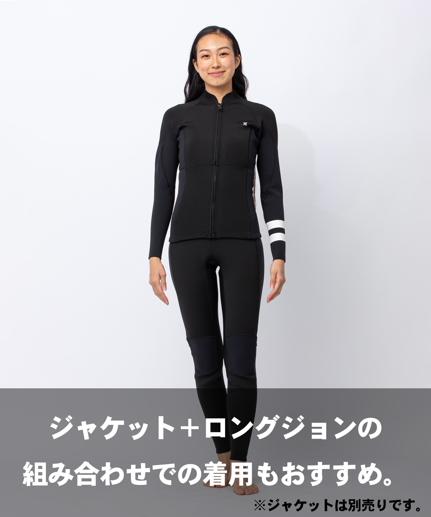 HURLEY ハーレー フロントジップ アイコン GZLJIC26 ウェットスーツ