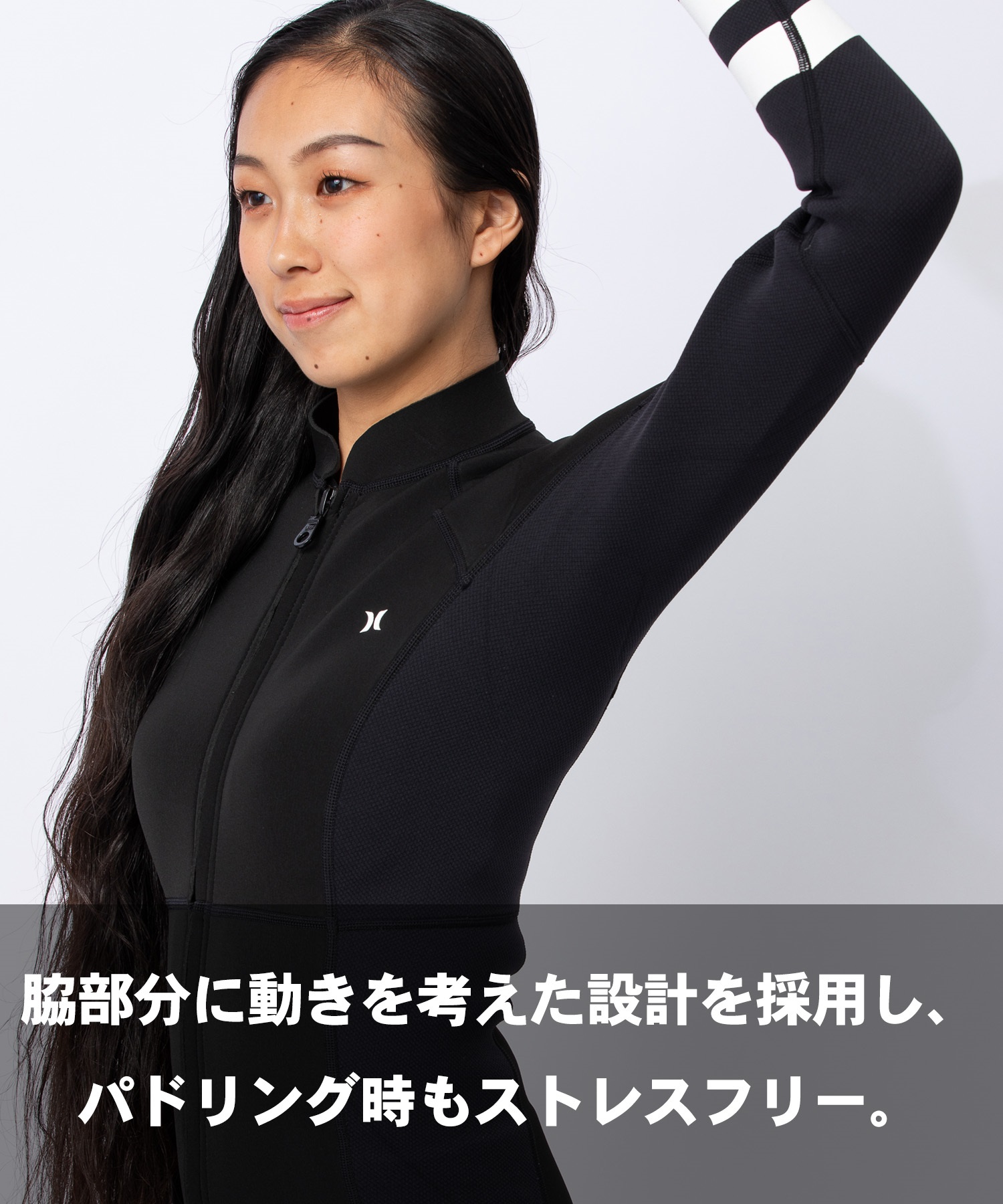 HURLEY ハーレー フロントジップ アドバンテージプラス GZFZJK26