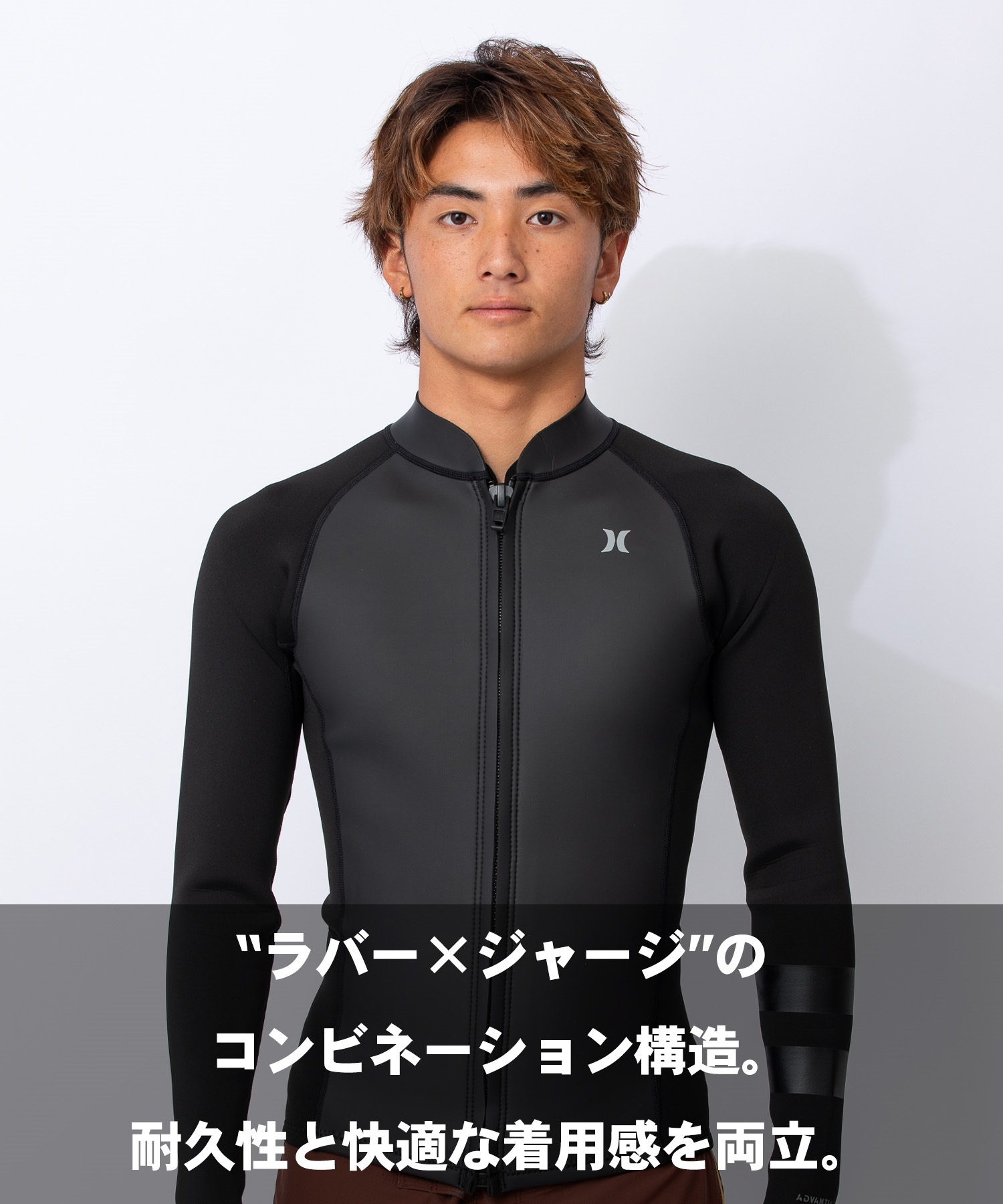 HURLEY ハーレー フロントジップ アドバンテージプラス MZFZJK26