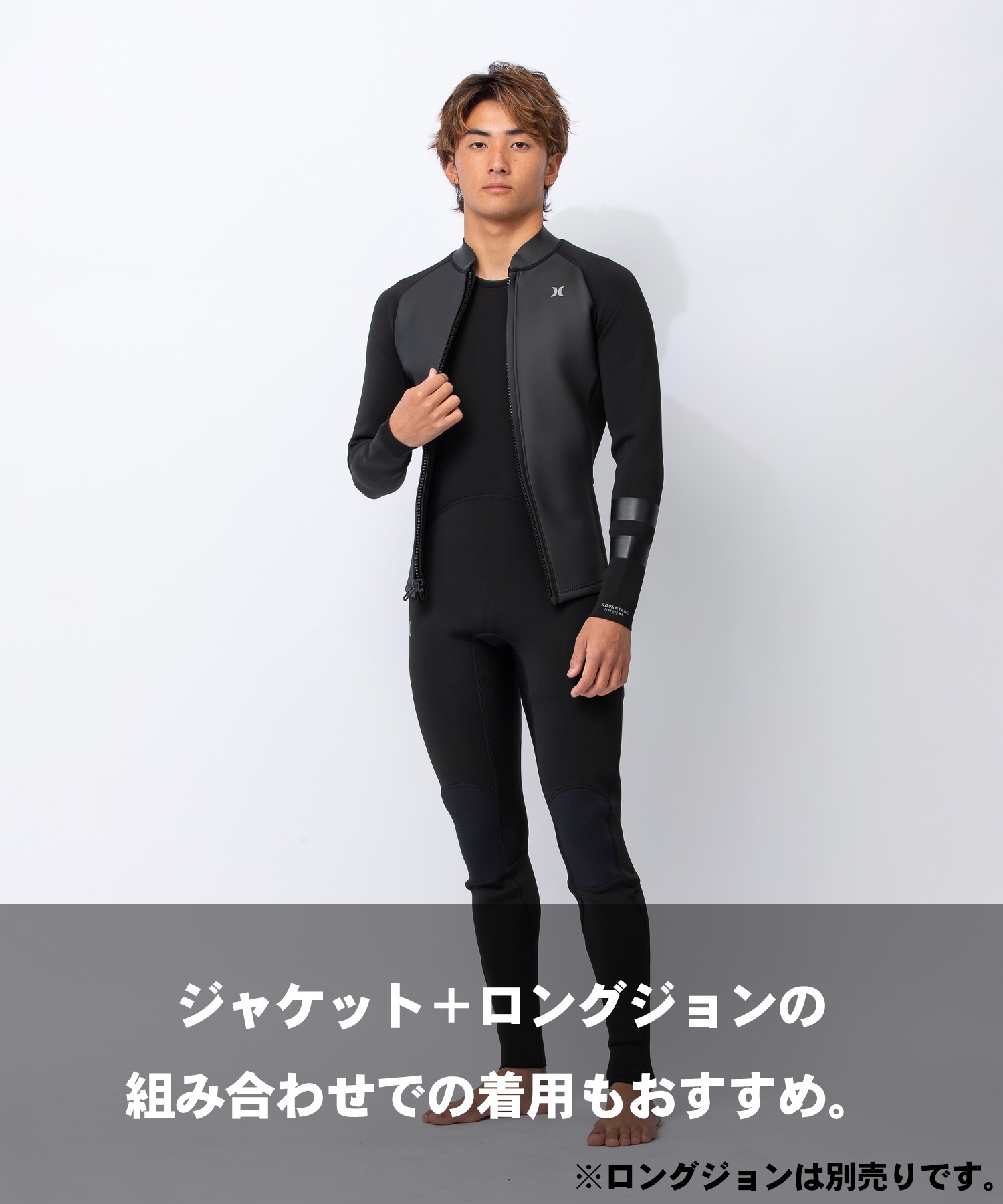 HURLEY ハーレー フロントジップ アドバンテージプラス MZFZJK26