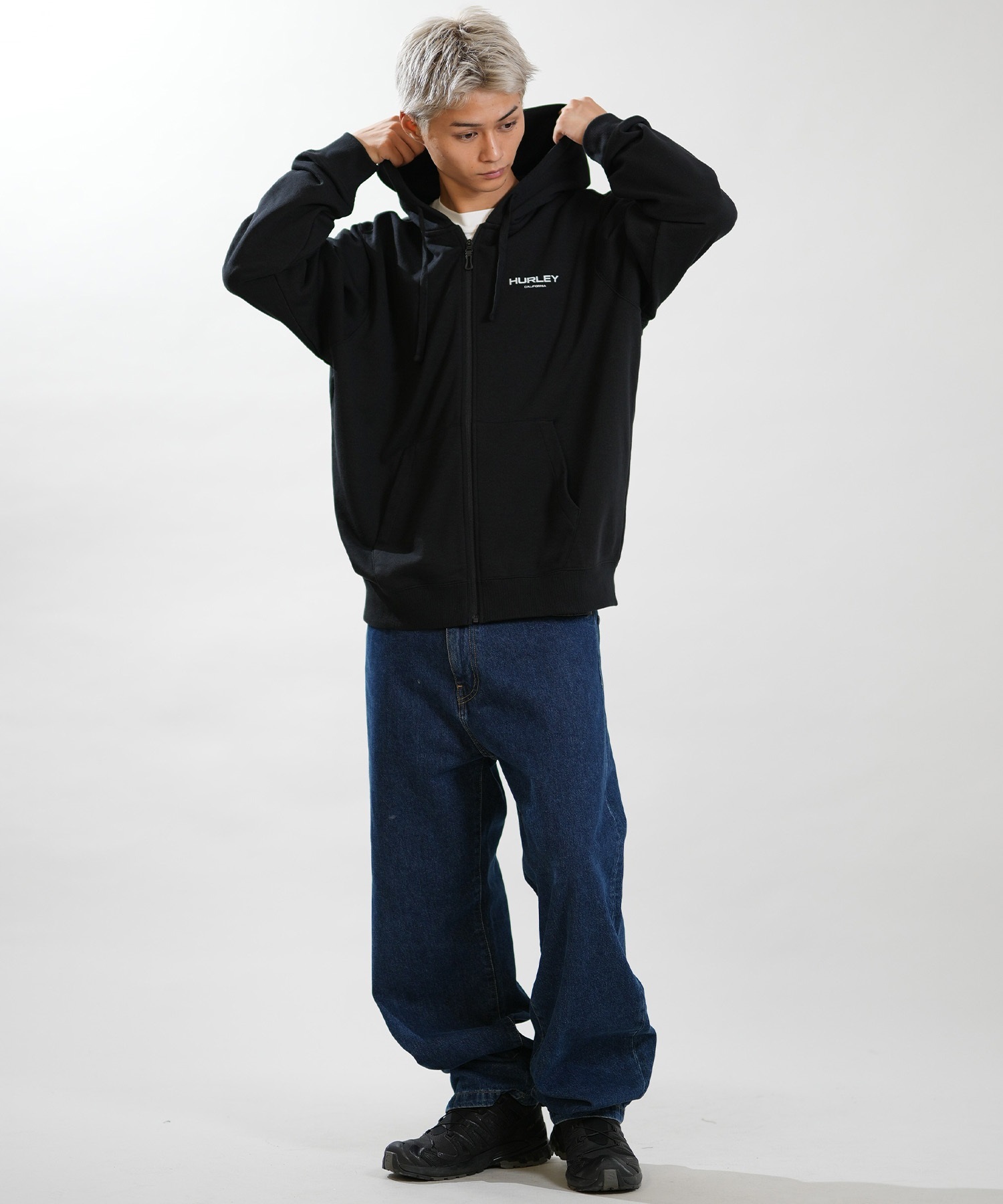 Hurley ハーレー ジップアップ パーカー フーディー メンズ 吸水速乾