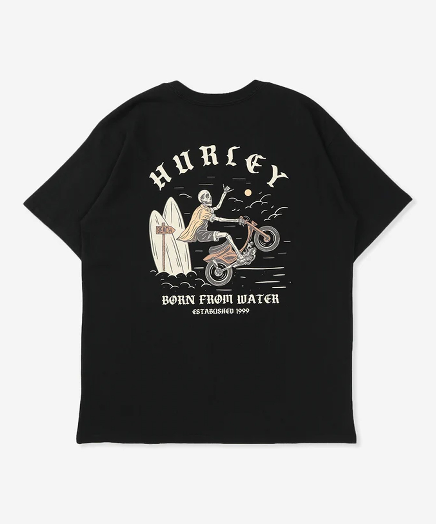 Hurley ハーレー 半袖 Tシャツ メンズ バックプリント WHEELIE OVRSZD