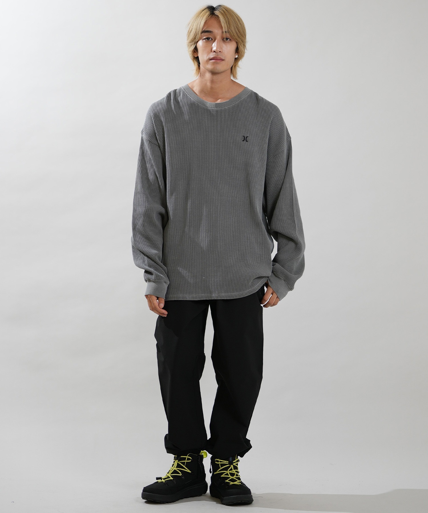 Hurley ハーレー 長袖 Tシャツ ロンT メンズ ワッフルTシャツ THERMAL