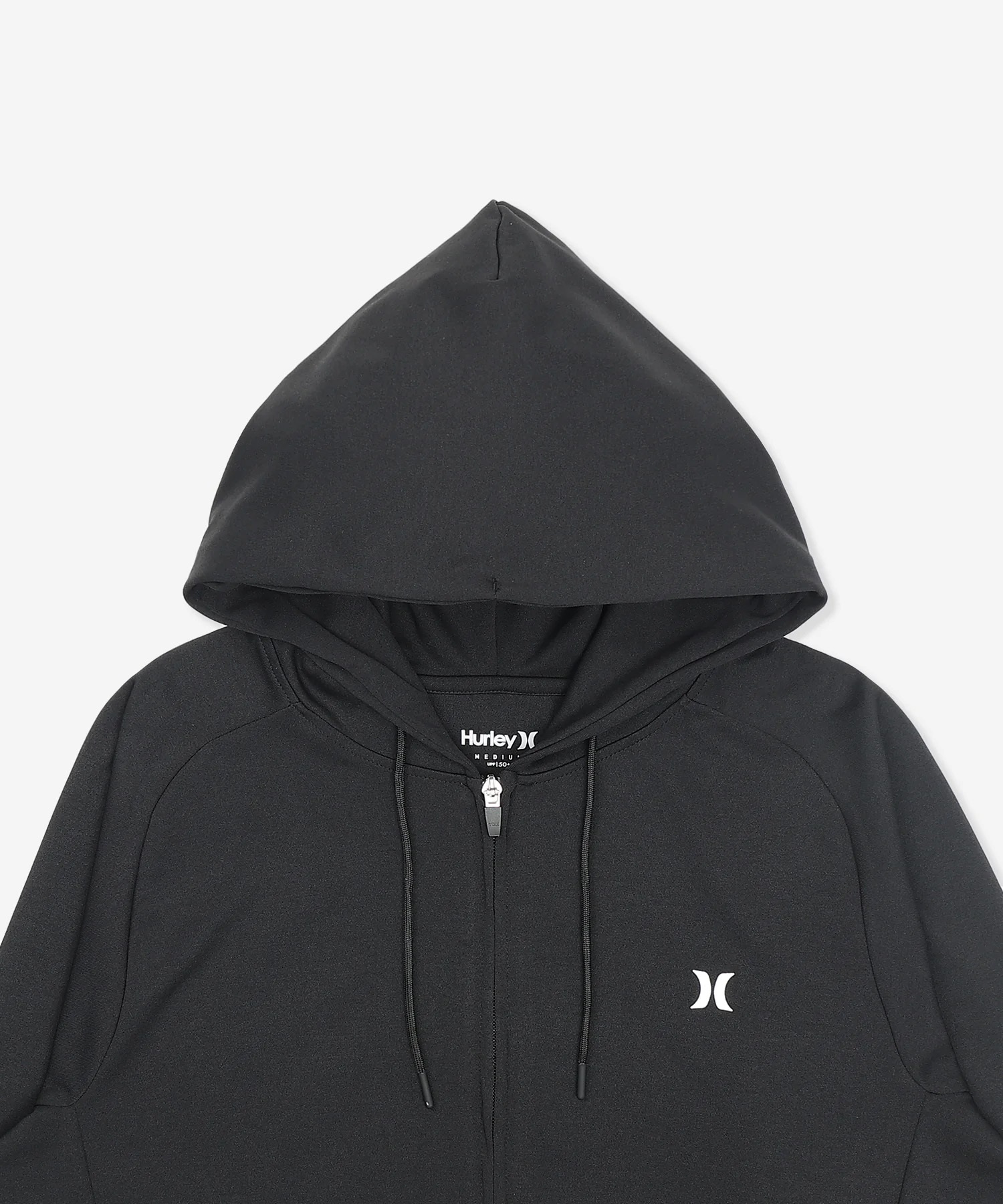 Hurley ハーレー 水着 ラッシュガード ジップアップ パーカー メンズ UVカット 吸水速乾 水陸両用 セットアップ対応 MUFZ251014(BLK-M)