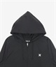 Hurley ハーレー 水着 ラッシュガード ジップアップ パーカー メンズ UVカット 吸水速乾 水陸両用 セットアップ対応 MUFZ251014(BLK-M)