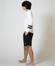 Hurley ハーレー 水着 ラッシュガード 長袖 Tシャツ ロンT メンズ UVカット ストレッチ 疎水性 抗菌防臭 水陸両用 MALS26106P(WHT-M)