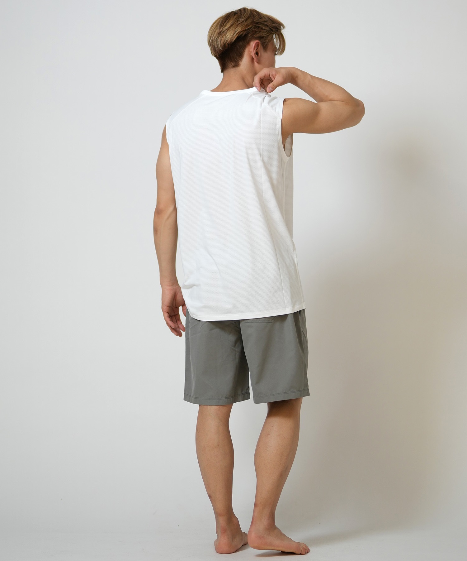 Hurley ハーレー 水着 ラッシュガード タンクトップ メンズ ストレッチ 疎水性 抗菌防臭 水陸両用 MASL26102P(WHT-M)