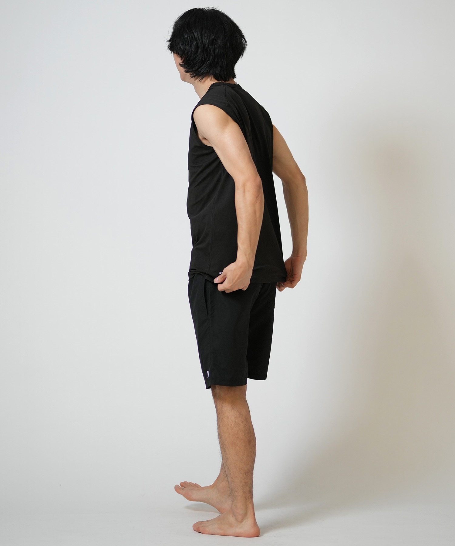 Hurley ハーレー 水着 ラッシュガード タンクトップ メンズ ストレッチ 疎水性 抗菌防臭 水陸両用 MASL26102P(WHT-M)