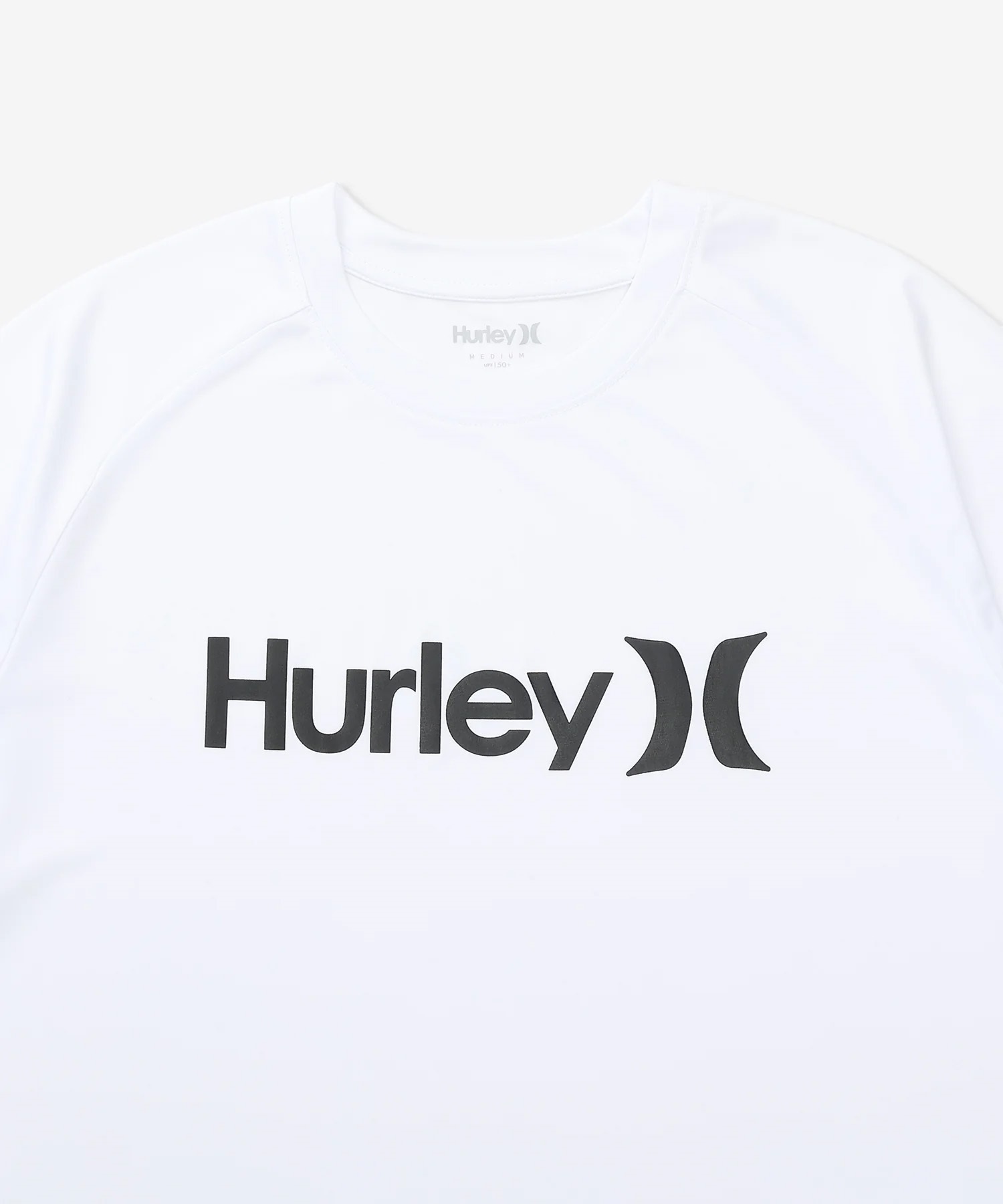 Hurley ハーレー 水着 ラッシュガード 半袖 Tシャツ メンズ UVカット 撥水 速乾 遮熱 MSRG261046(WHT-S)